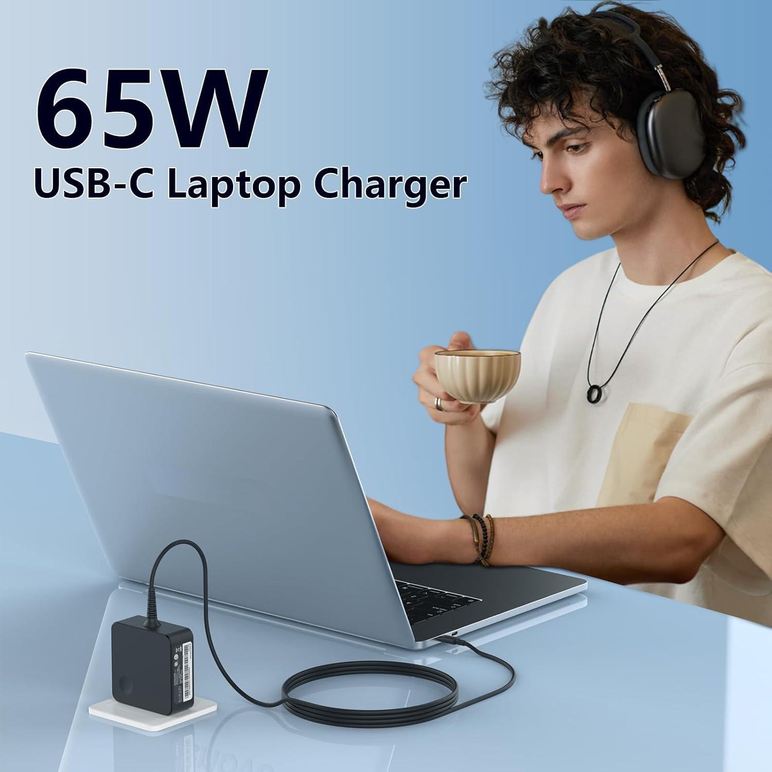 Cargador USB Tipo C 65W Aimusen para Lenovo ThinkPad y Chromebook