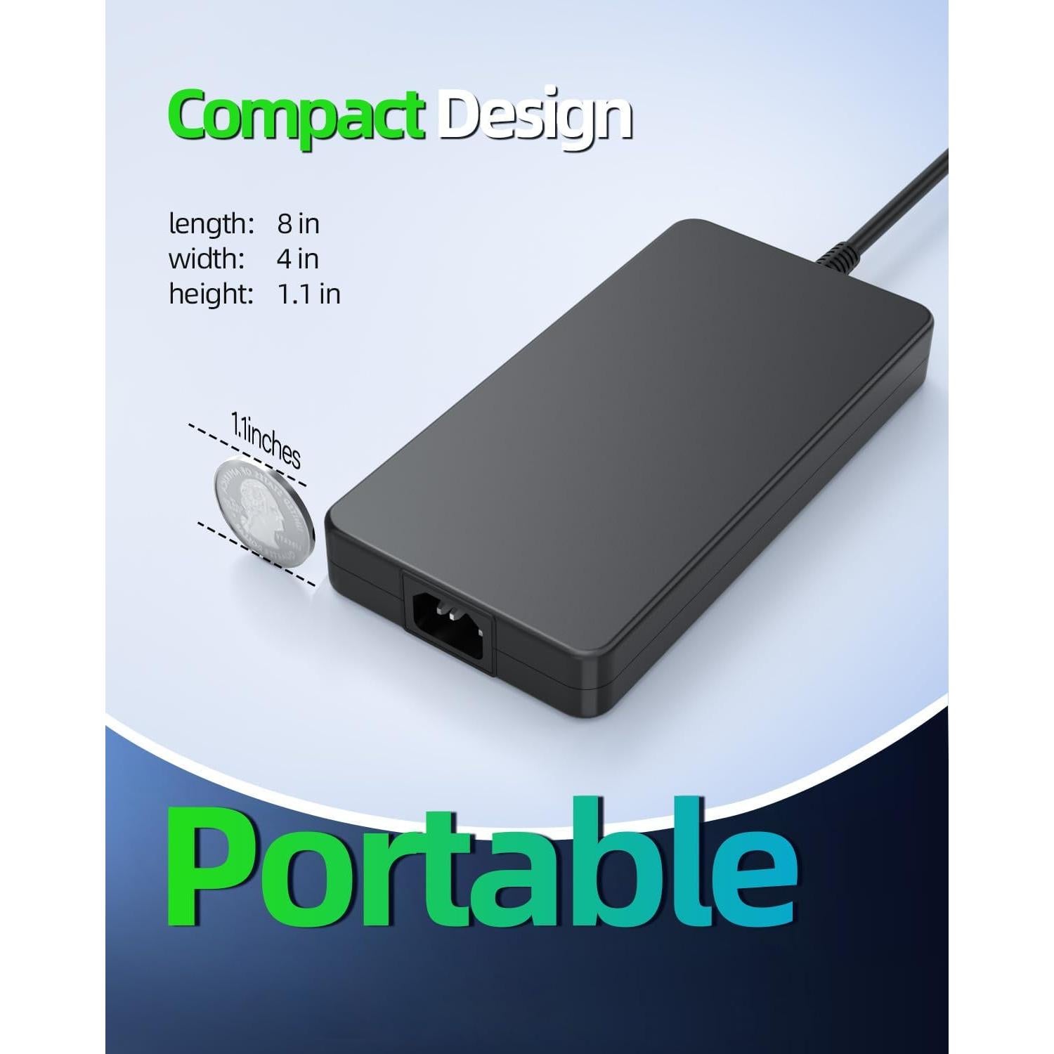 Cargador 240W Dexpt para Dell Alienware M15 M17 G5 G7