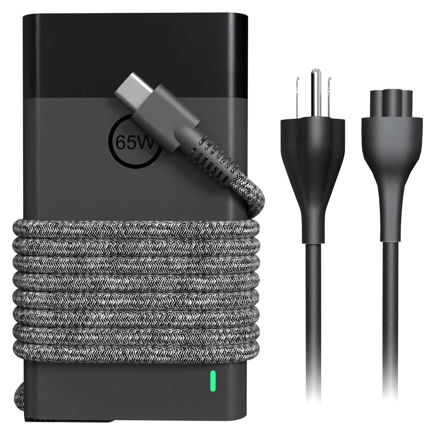 Cargador de Laptop USB-C 65W Compatible HP Dell Lenovo