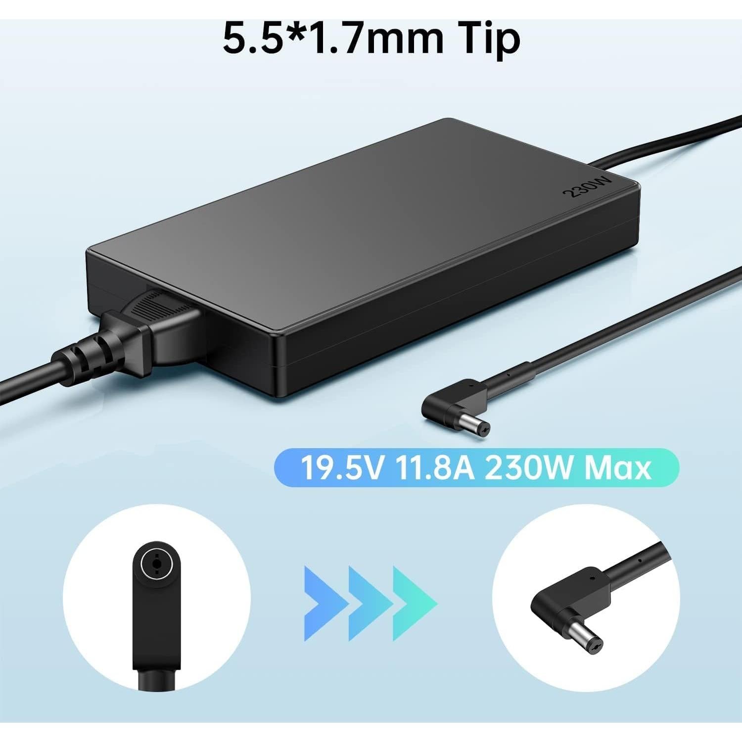 Cargador 230W DONGERDI para Acer Predator Helios y Nitro