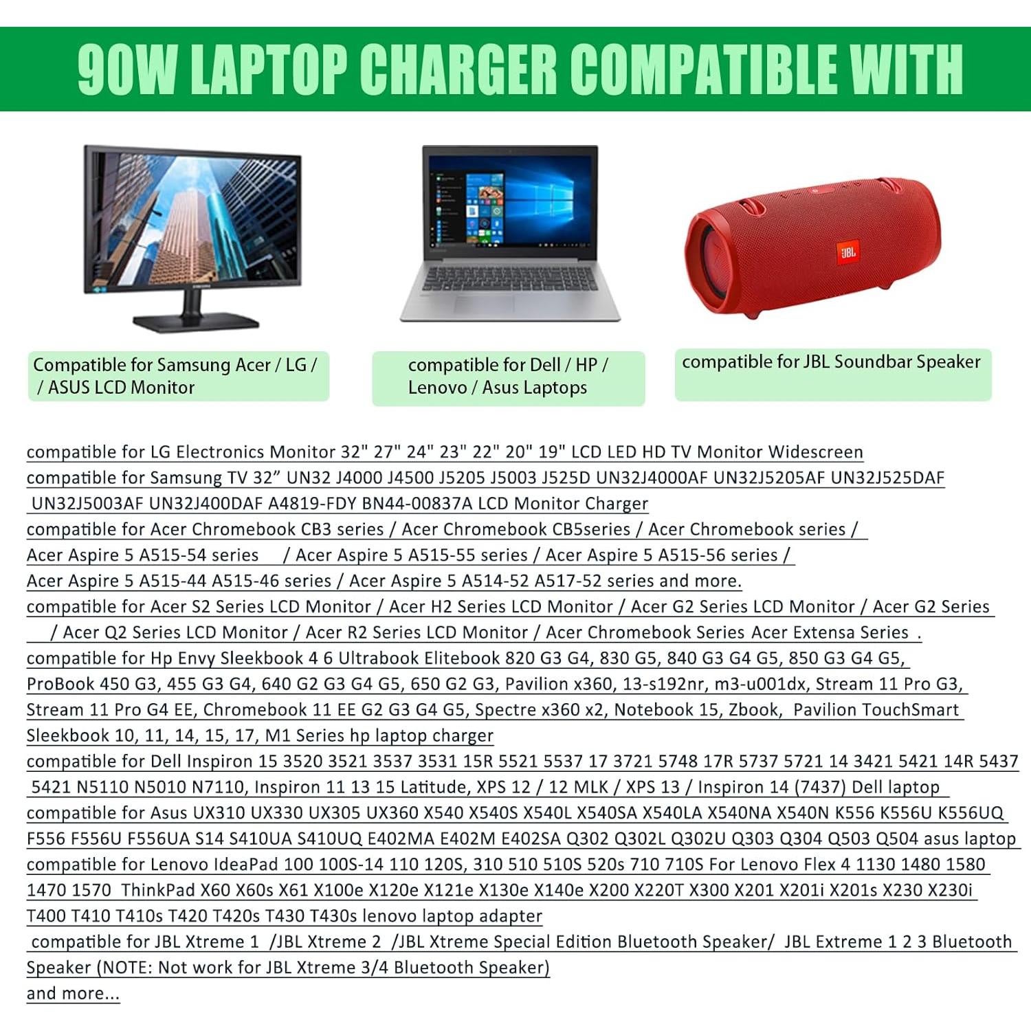 Adaptador de Alimentación Universal Gonine 90W para Portátil