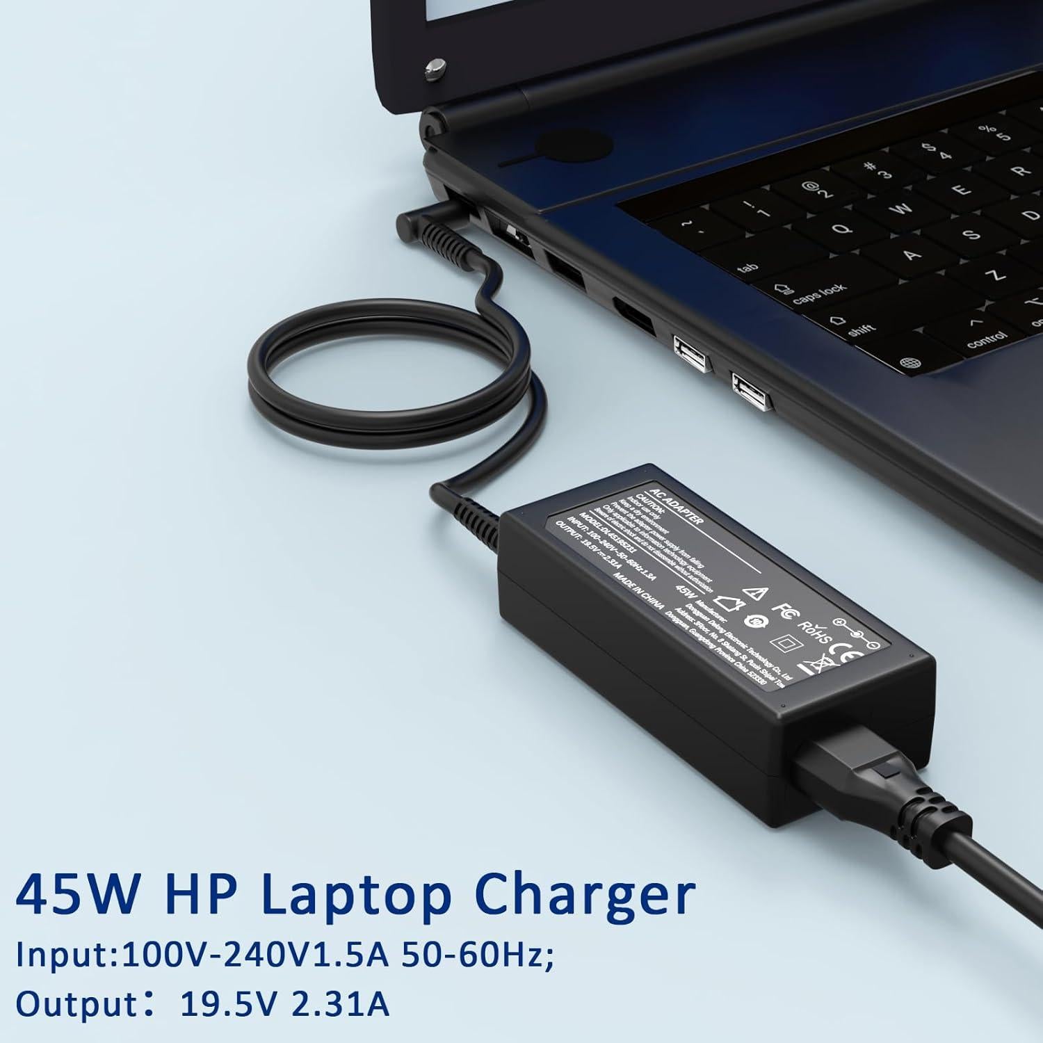 Cargador de Laptop 45W HP Stream/Pavilion x360 19.5V 2.31A
