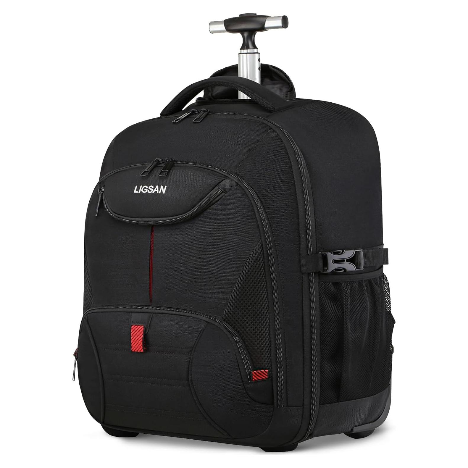 Mochila Rodante LIGSAN 45L para Laptop 43.94 cm Negra