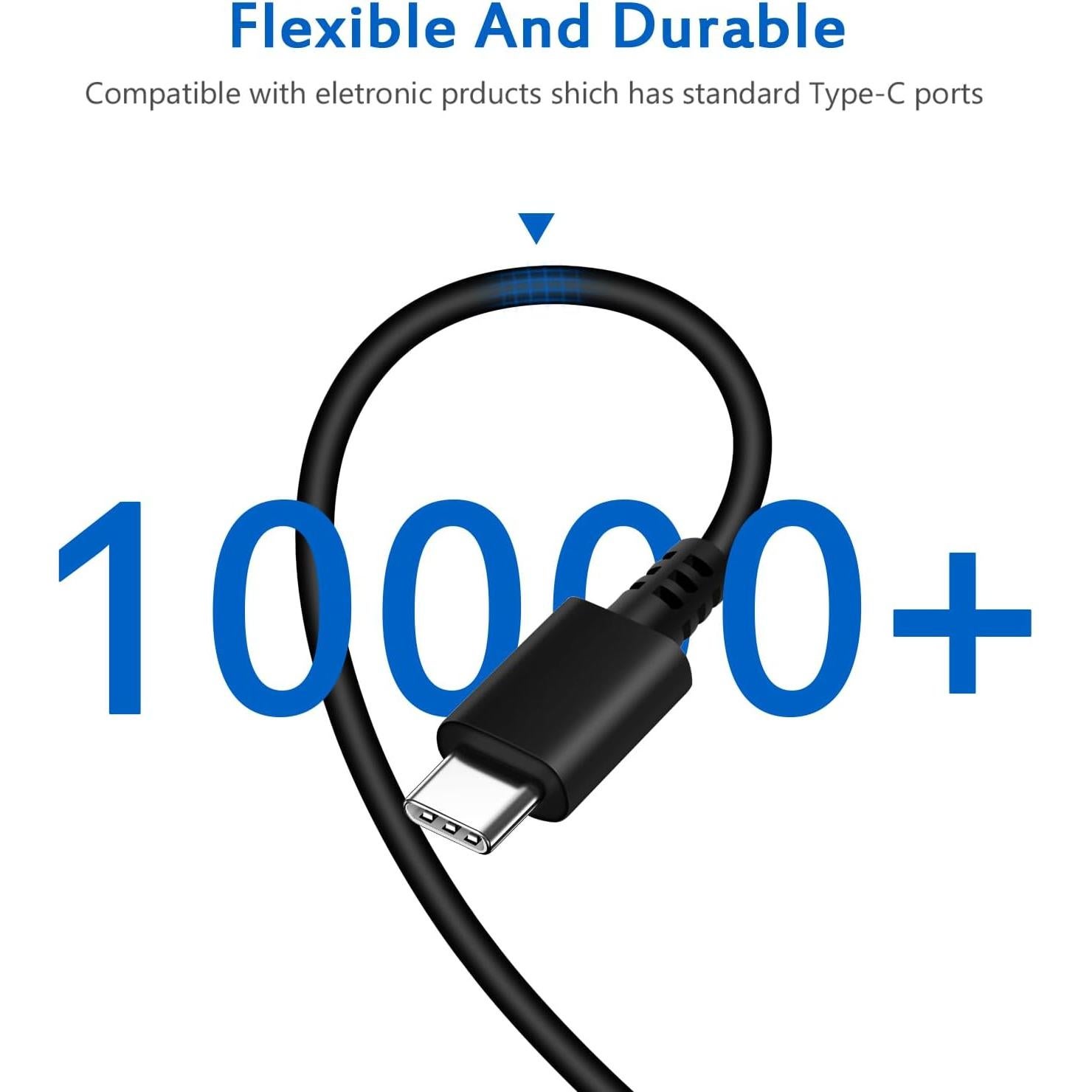 Cargador USB-C HIBBO 45W para Chromebook HP Lenovo Dell