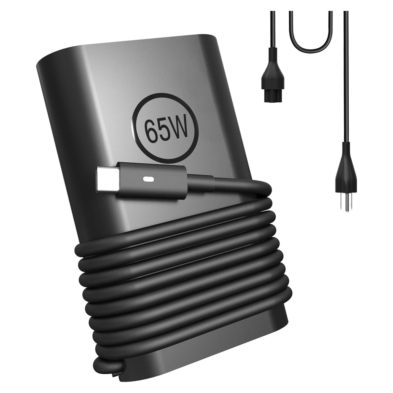 Cargador USB-C 65W para Laptop Dell/HP/Lenovo/Asus