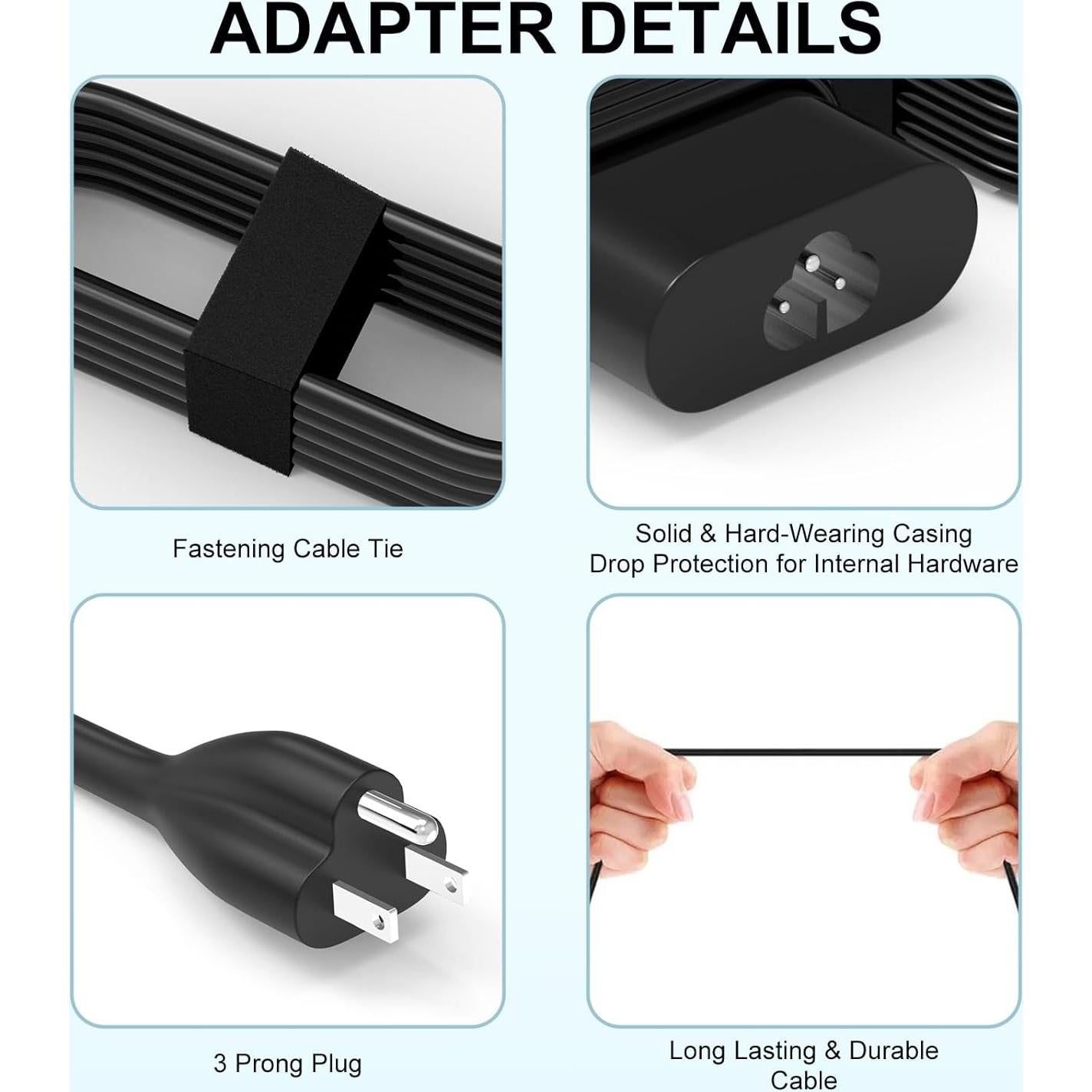 Cargador USB-C 65W para Laptop Dell/HP/Lenovo/Asus
