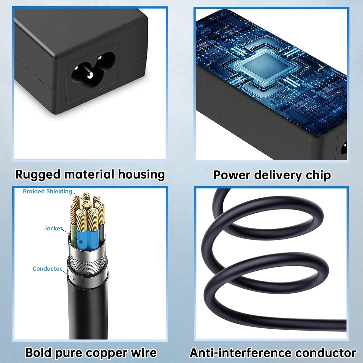 Cargador AC 19.5V 4.62A 90W DTDR para Laptop Dell Inspiron/Latitude