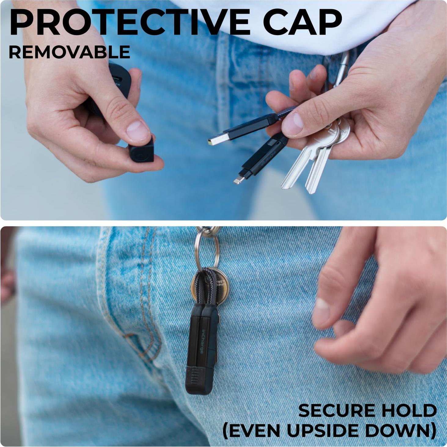 Cable de Carga Múltiple Rolling Square inCharge X - 100W, 3 Unidades