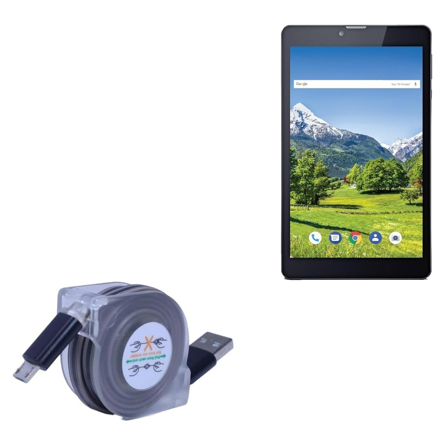 Cable Retráctil BoxWave miniSync para iBall Avid - 63.5 cm