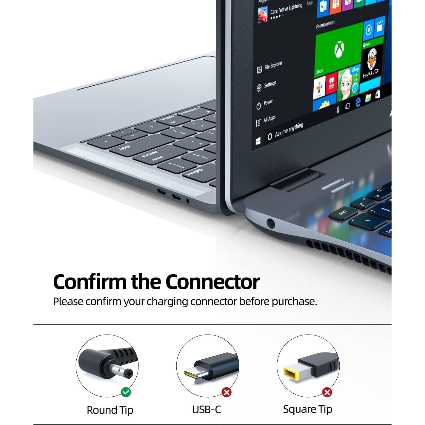 Cargador Lenovo IdeaPad 3 Nicpower 65W 45W Redondo