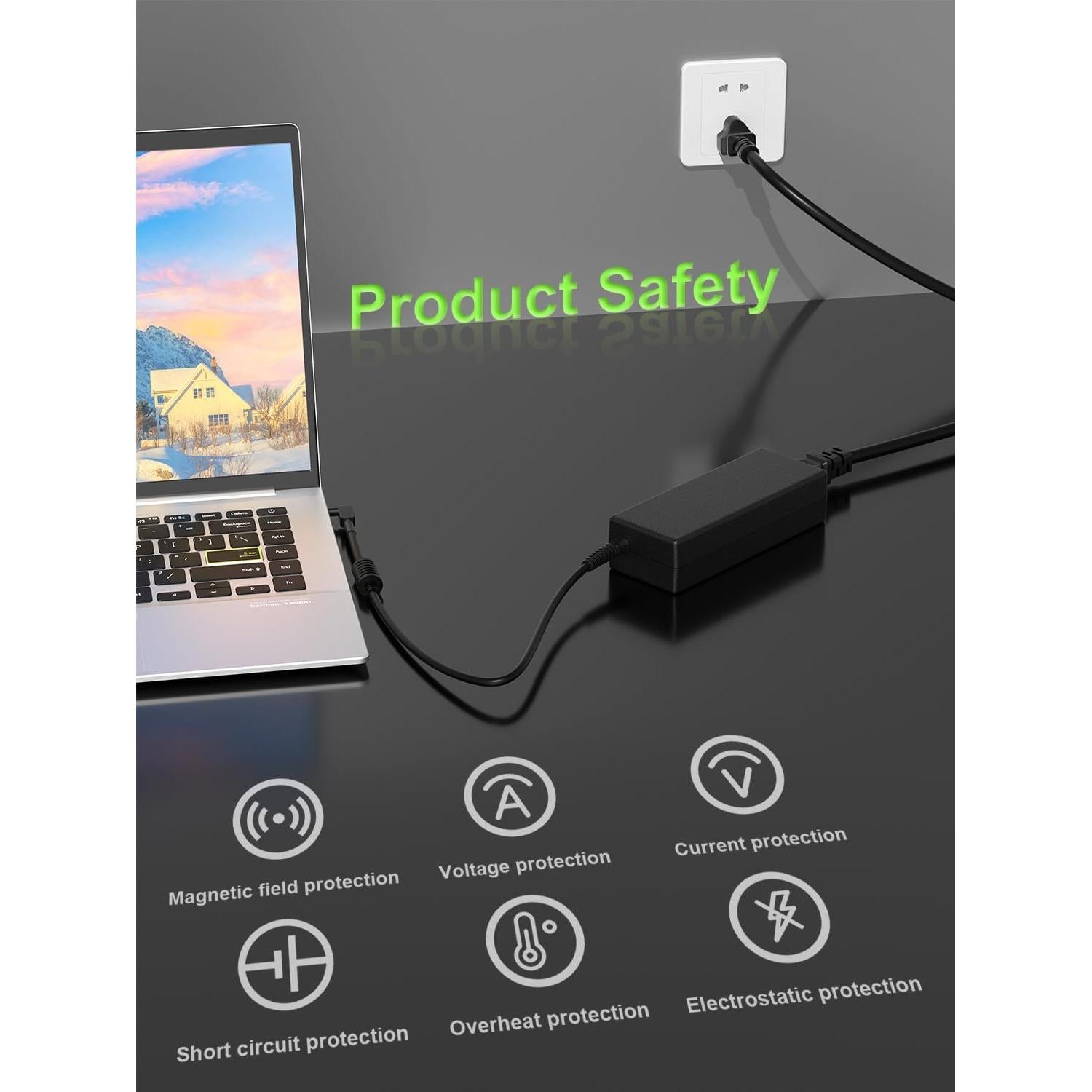 Cargador 65W PowerPortnerLink para Acer Aspire y Chromebook