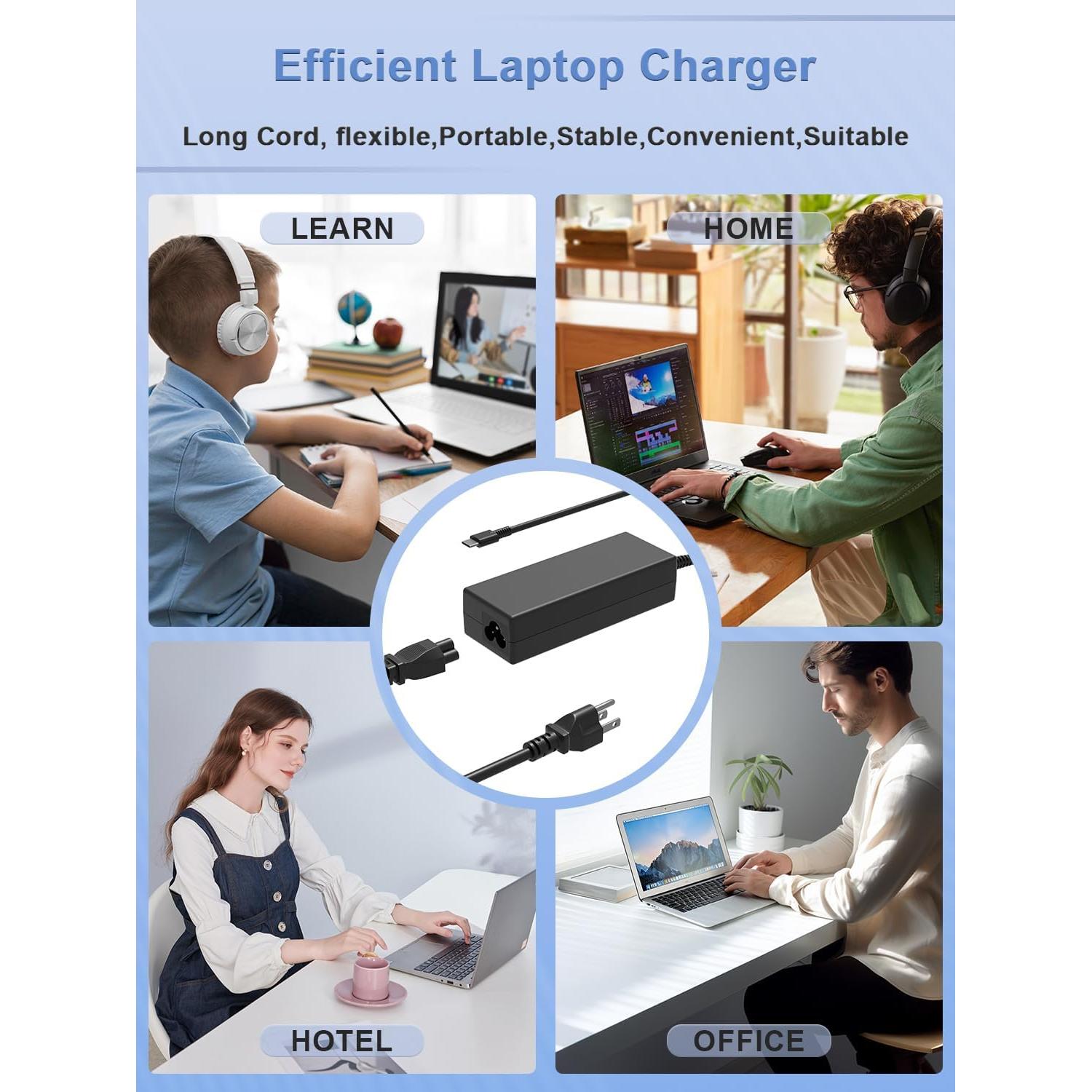 Cargador USB-C 65W SLRIOYS para Acer Swift y Chromebook