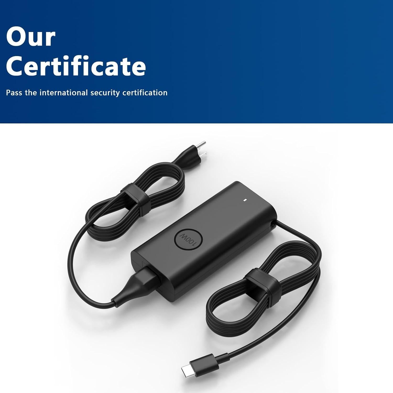 Cargador Rápido USB C 100W GVKRLXZ para Laptop Dell