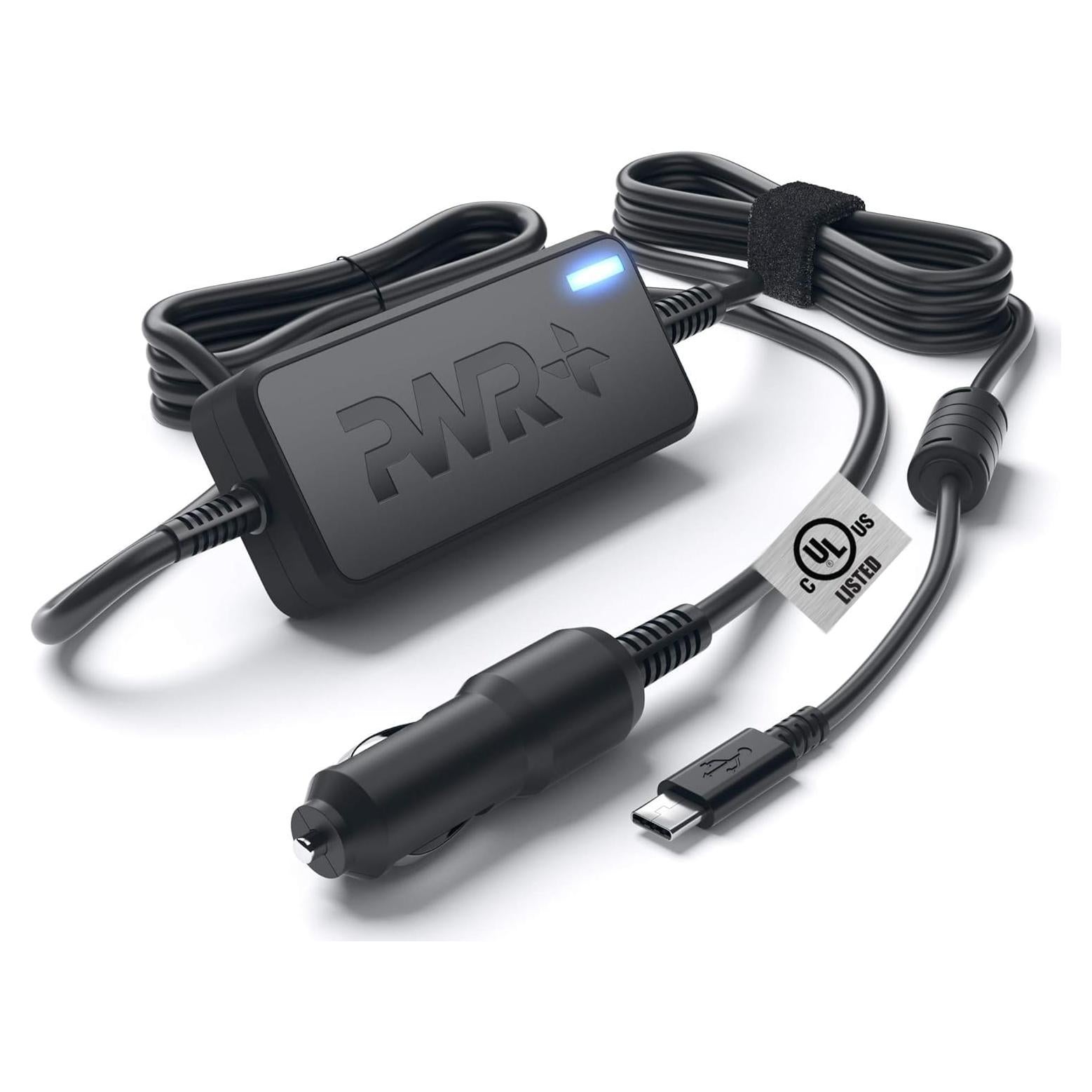 Cargador de coche USB-C PWR+ 90W para Dell Latitude XPS