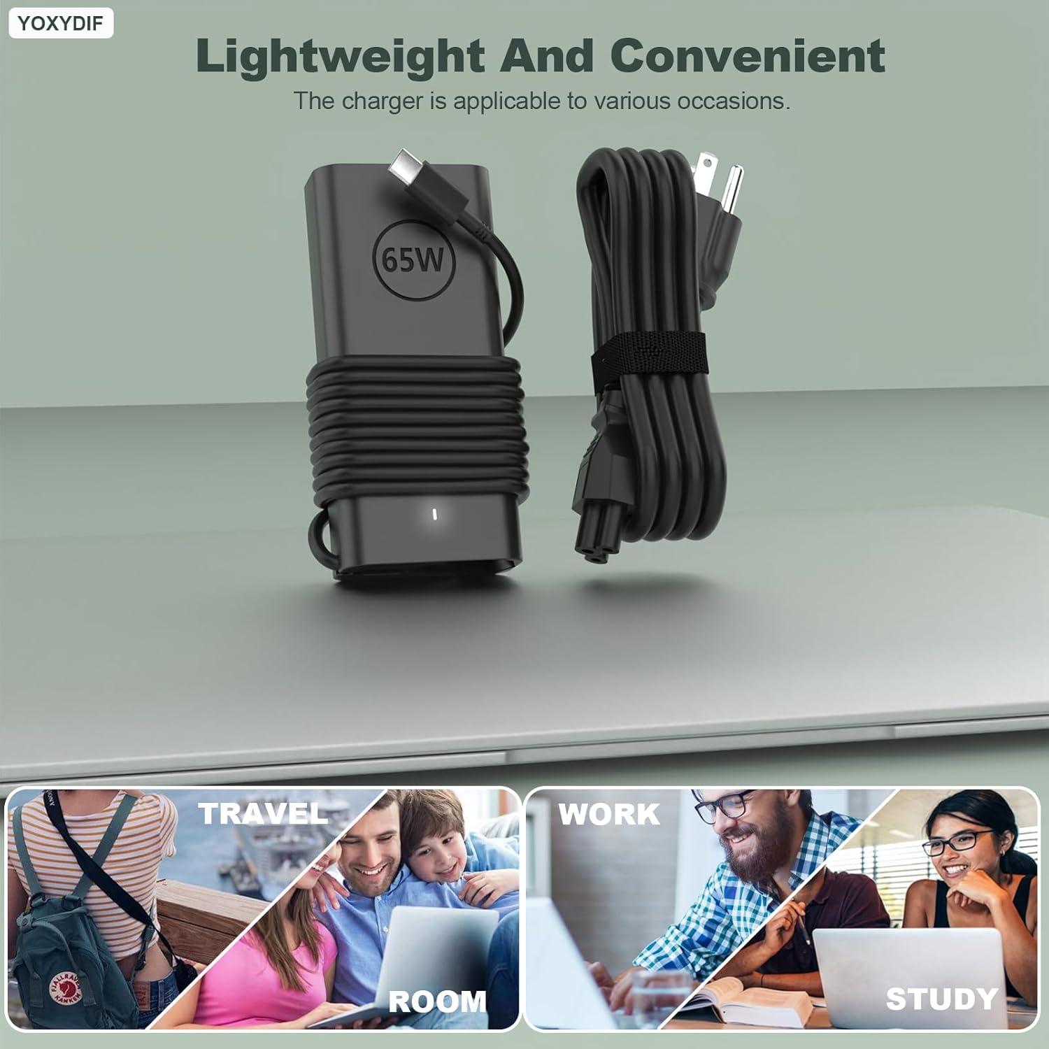 Cargador USB C 65W DongGuan para Laptop Dell Latitude XPS