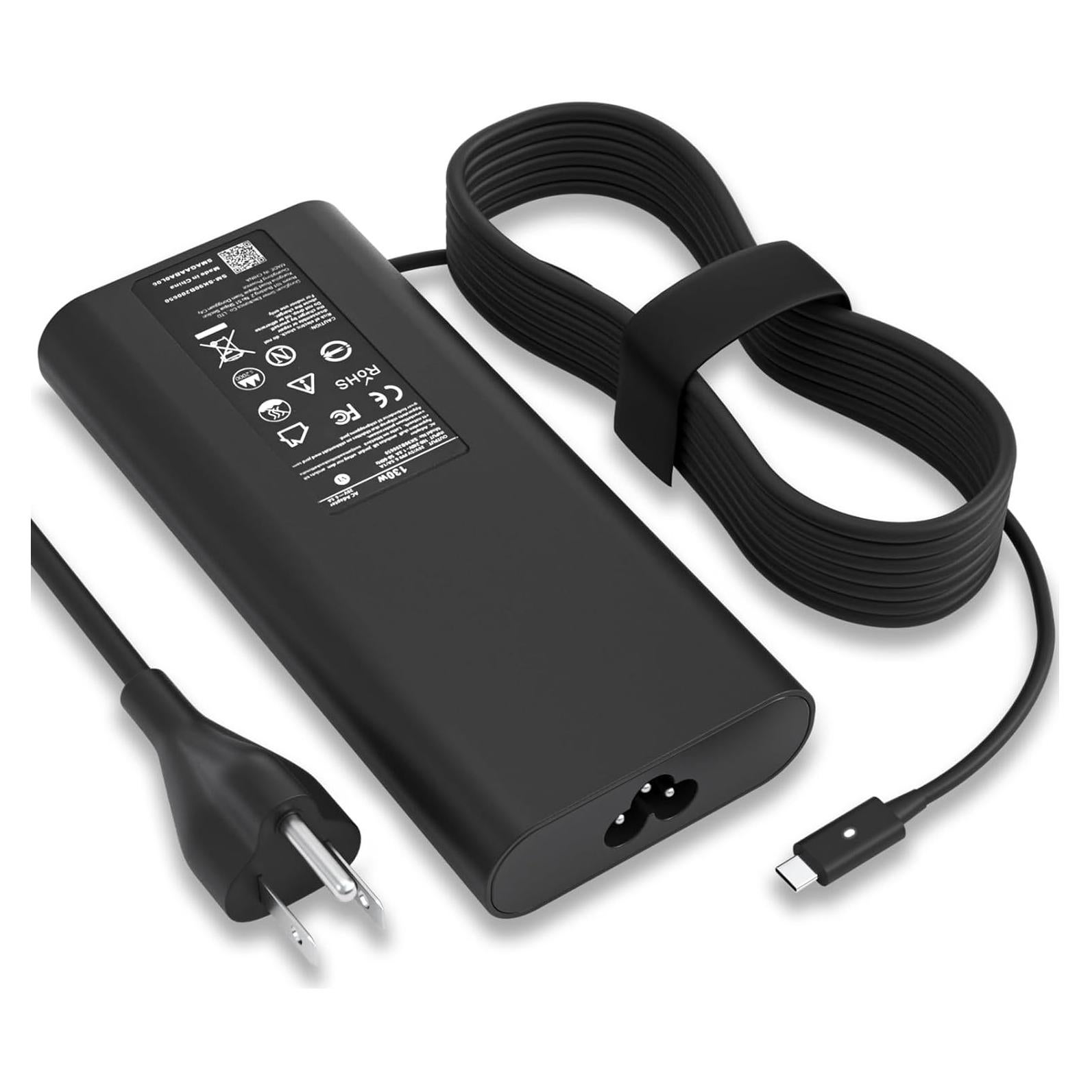 Cargador USB C 130W VVOX347 para Laptop Dell XPS y Precision