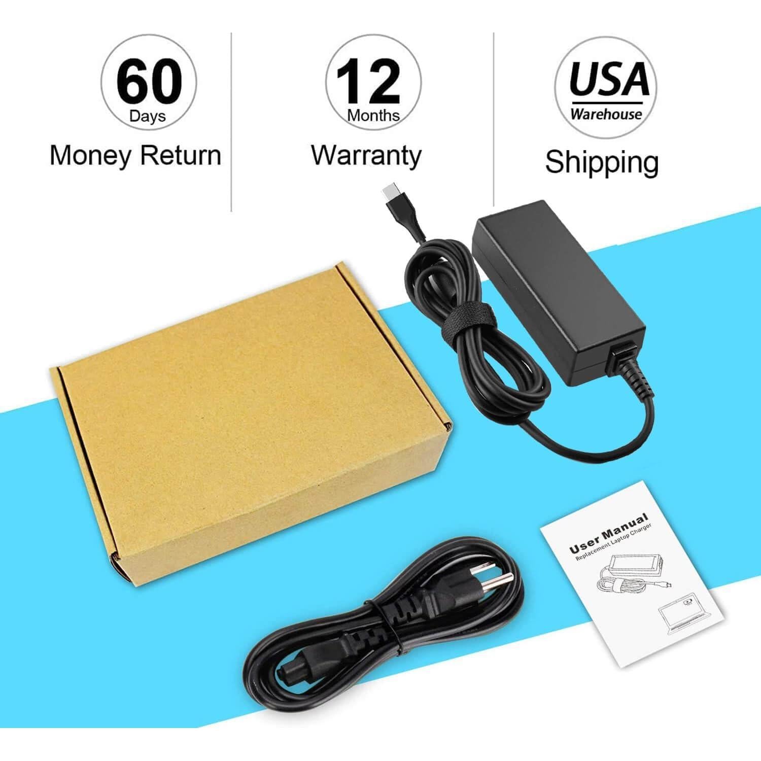 Cargador USB-C 45W DMKAOLLK para Acer Chromebook y más