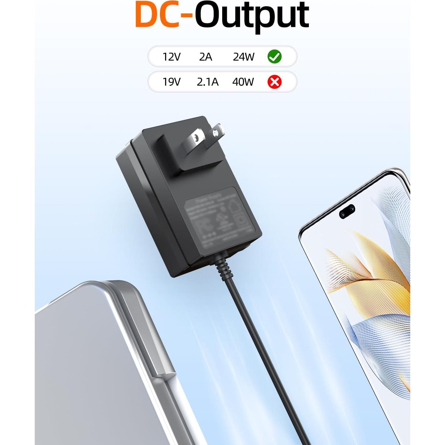 Cargador 12V 2A Zouxan Compatible con Laptop Gateway