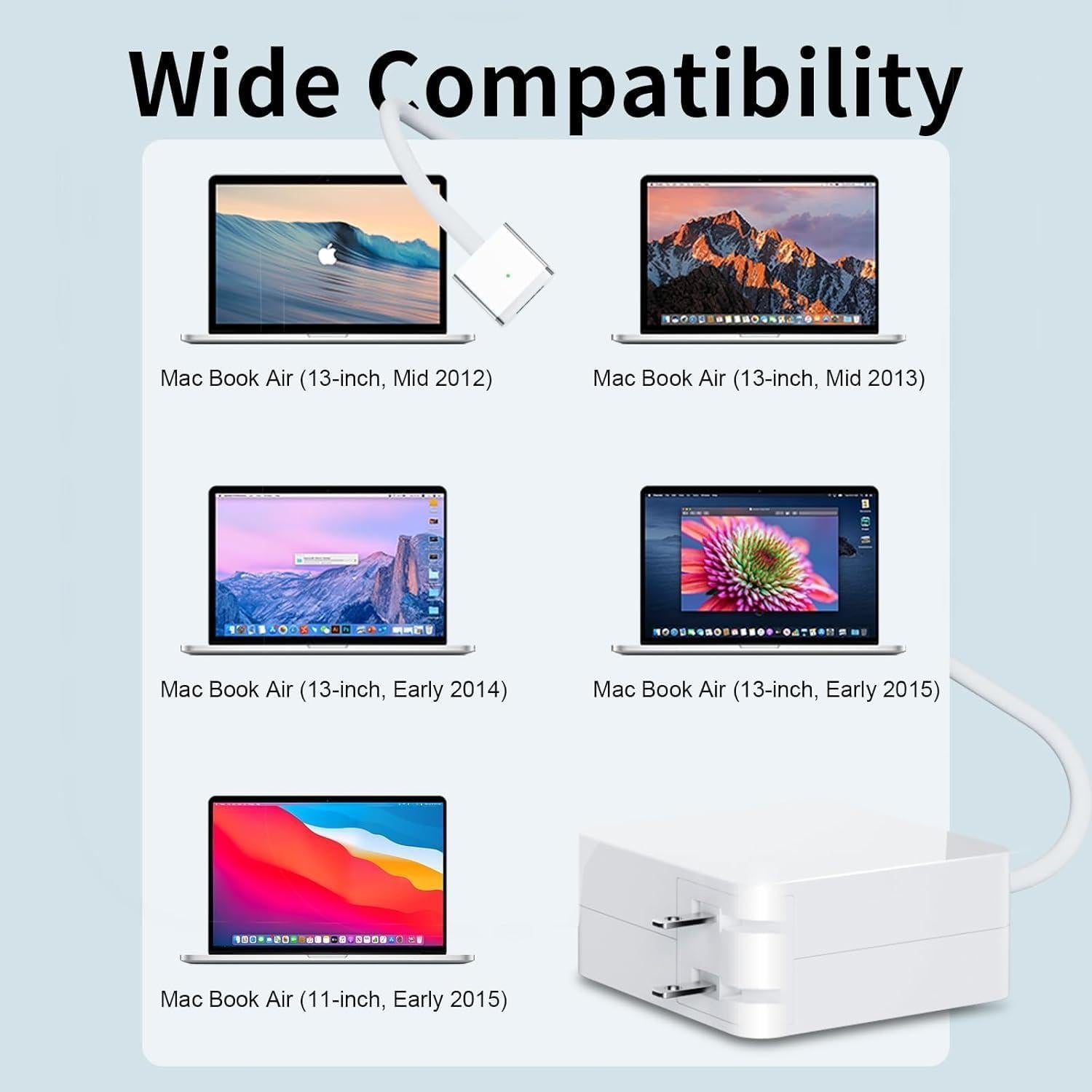 Cargador 45W Marreny para MacBook Air 11" y 13" (2012-2017)