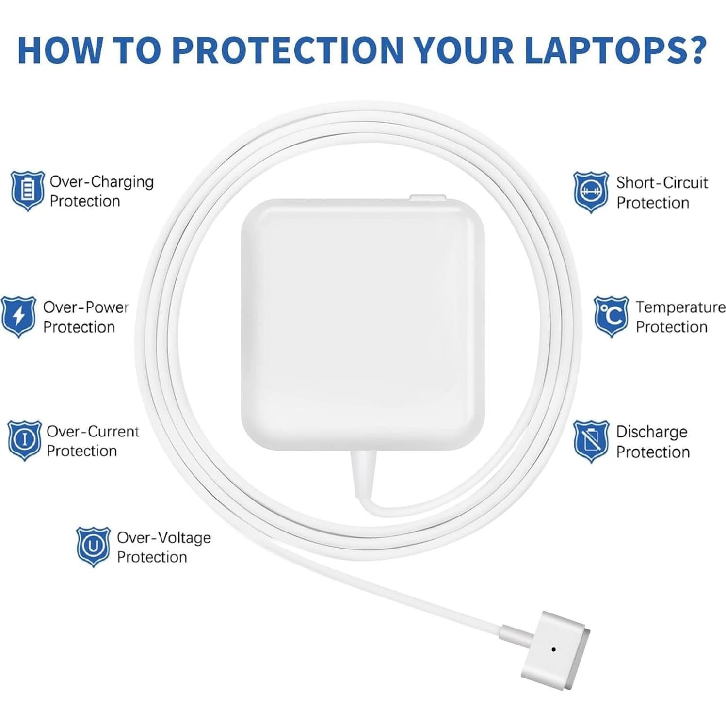 Cargador Reemplazo 45W para MacBook Air 11" y 13" 2012-2017