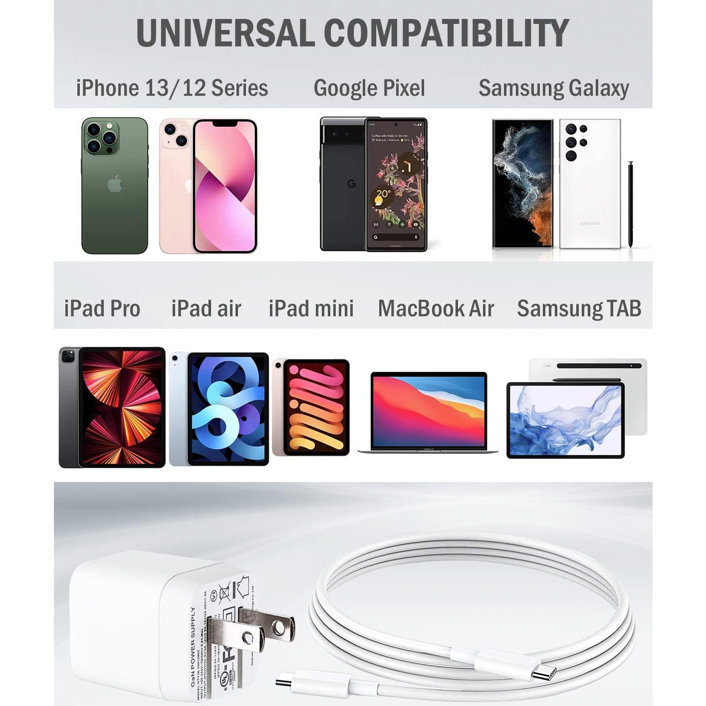 Cargador USB-C 30W GaN para MacBook Air Retina 13" y 12"