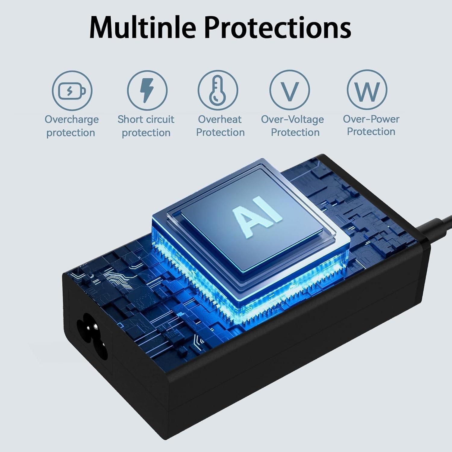 Cargador AC 65W DTDR para Acer Aspire E1 E3 E5 19V 3.42A