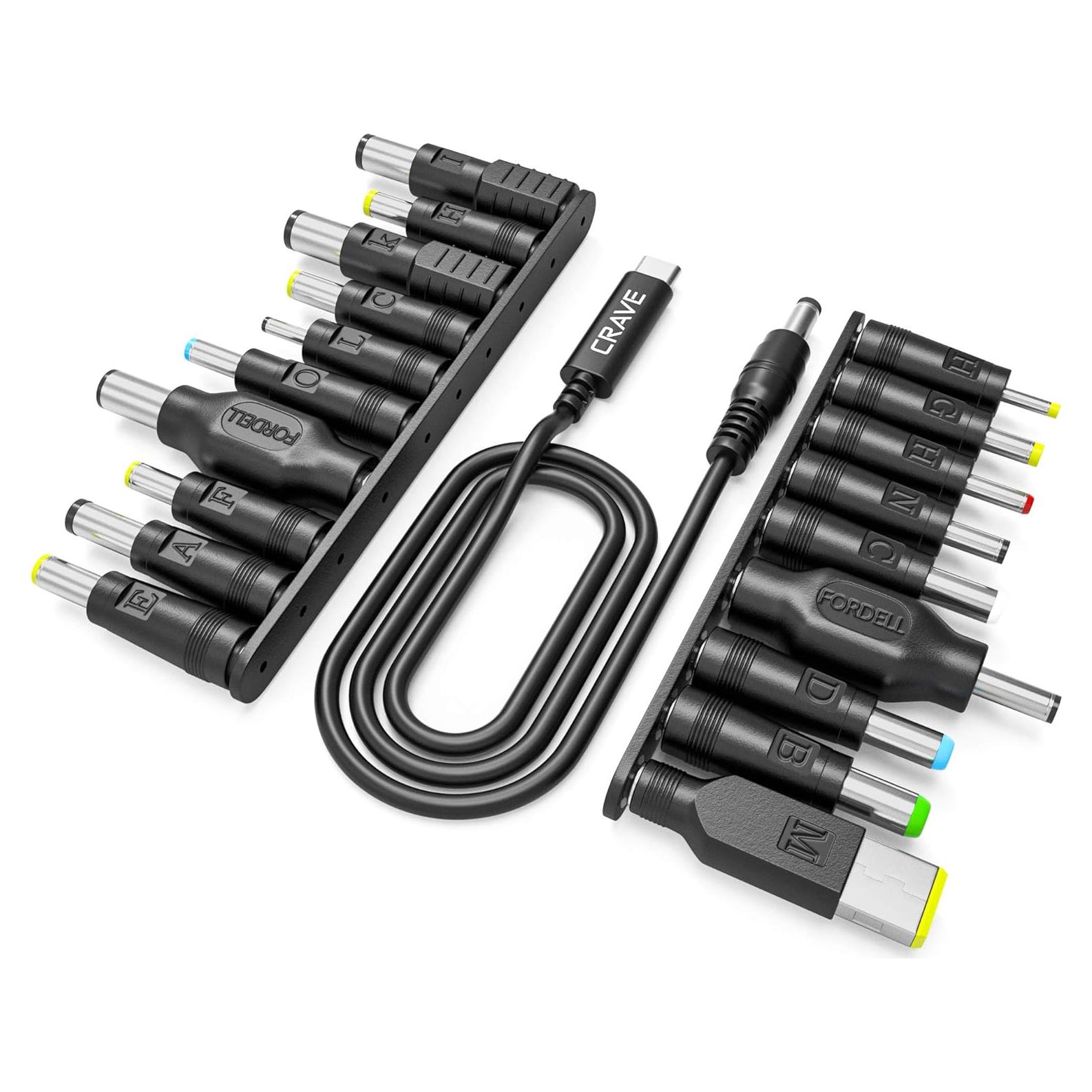 Kit Adaptador Laptop 19 Piezas Crave PowerPack 20V