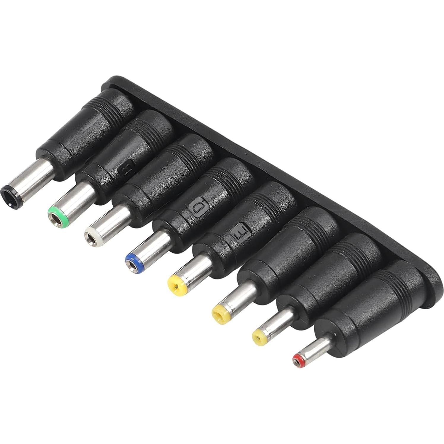 Kit de 8 Adaptadores de Conector de Poder DC Universal 5.5x2.1mm