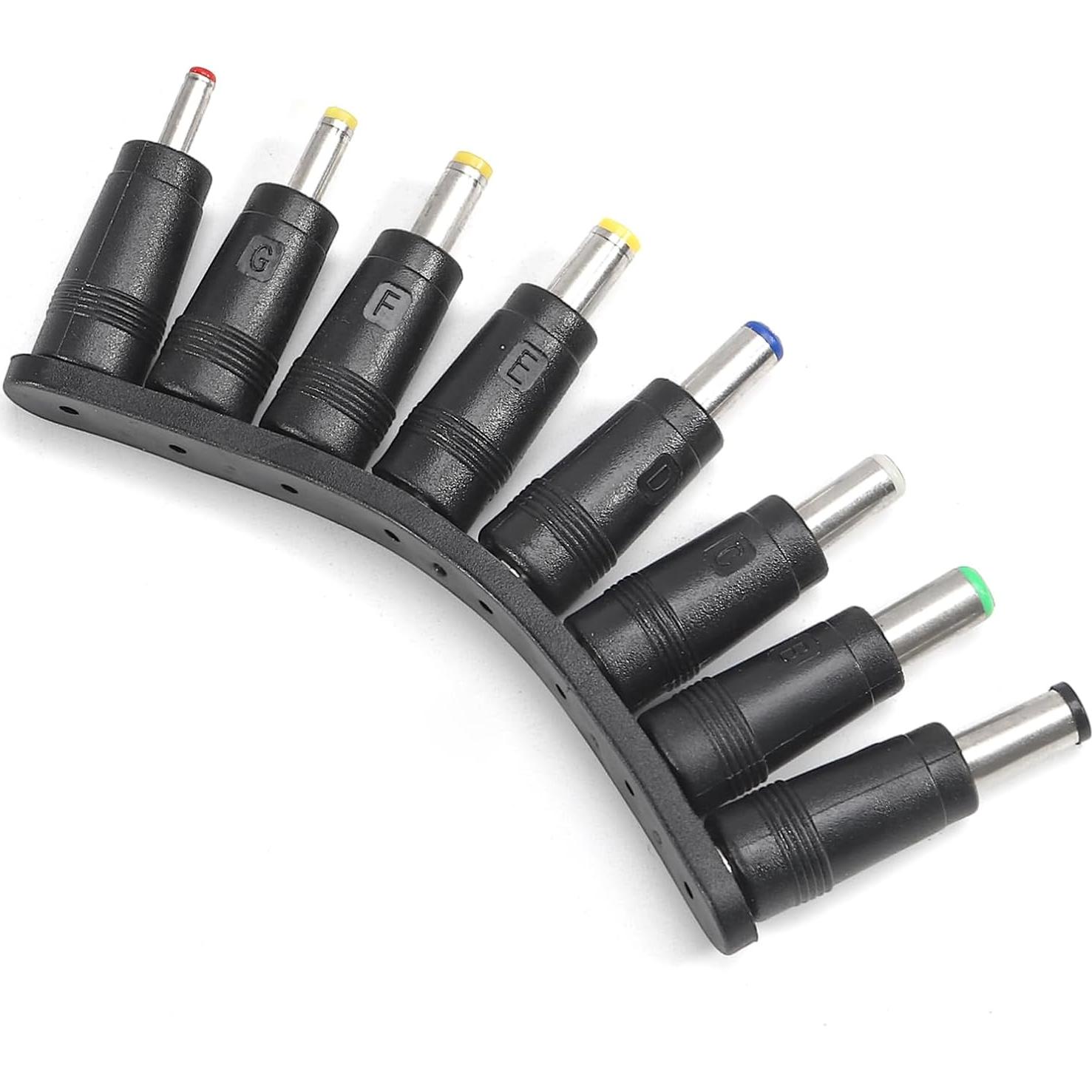 Kit de 8 Adaptadores de Conector de Poder DC Universal 5.5x2.1mm