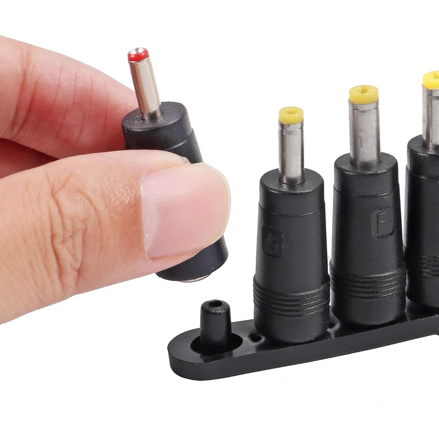 Kit de 8 Adaptadores de Conector de Poder DC Universal 5.5x2.1mm