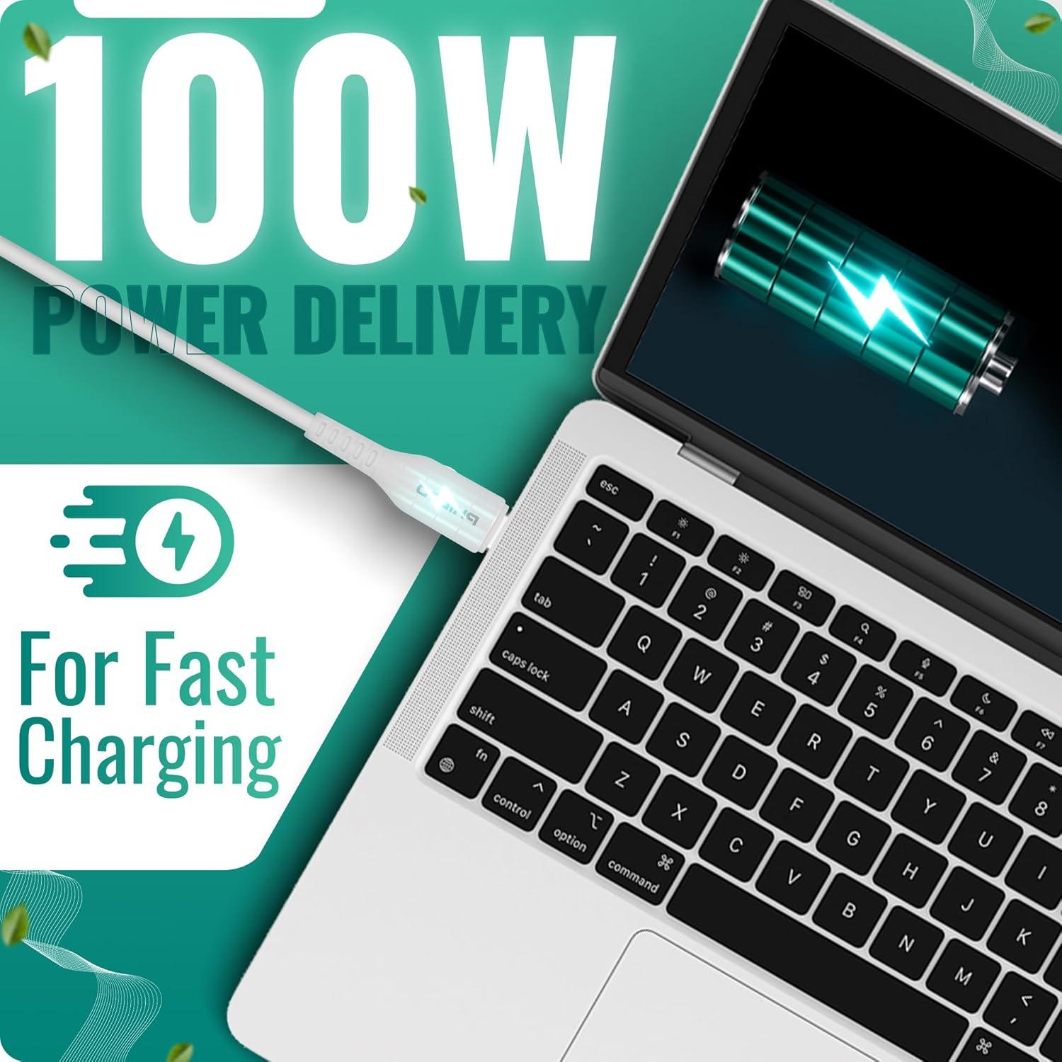 Cable USB C a USB C Philco 1.22m 100W Carga Rápida Silicona