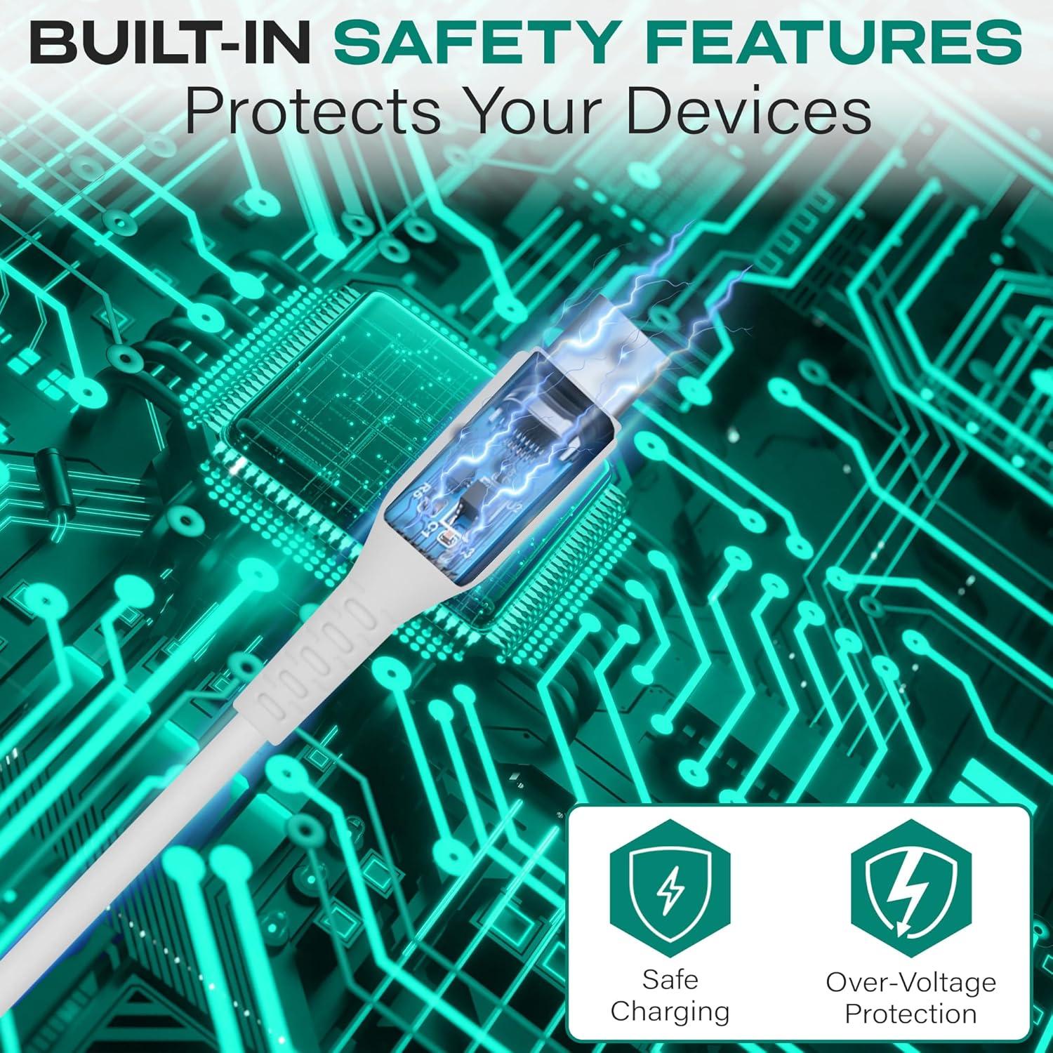 Cable USB C a USB C Philco 1.22m 100W Carga Rápida Silicona