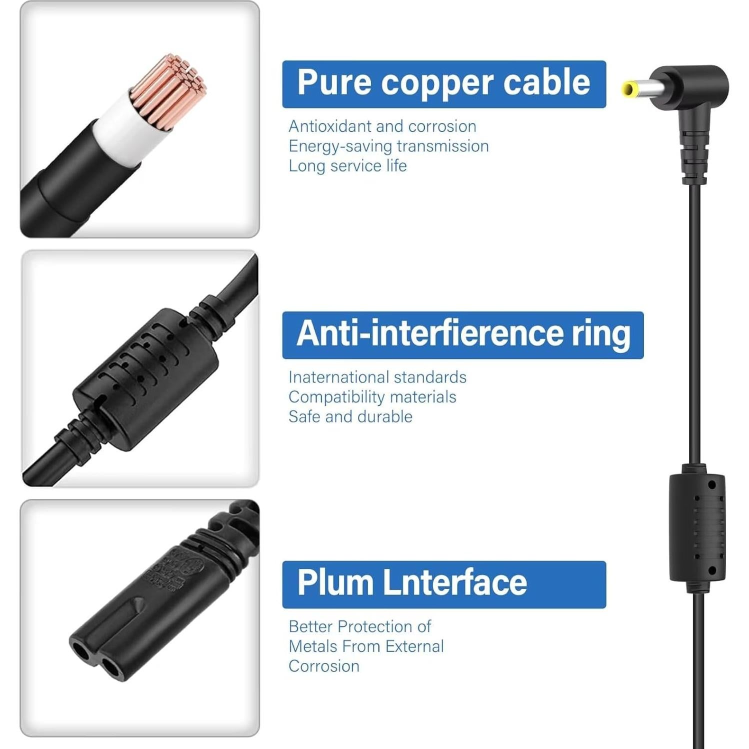 Adaptador de CA Hyundai HL700MT 113g Cargador de Monitor LCD