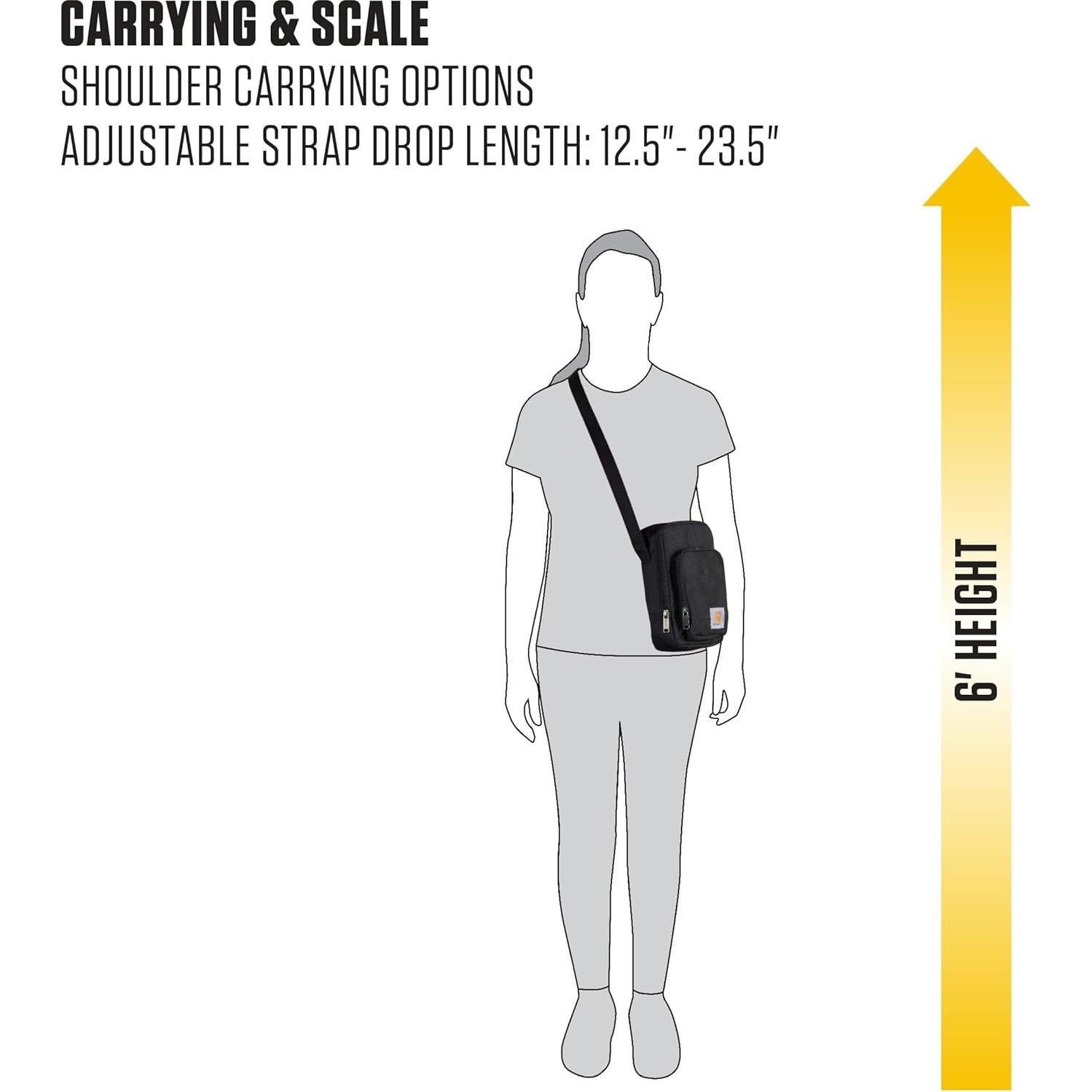 Bolsa Cruzada Carhartt Ajustable con Cierre Impermeable