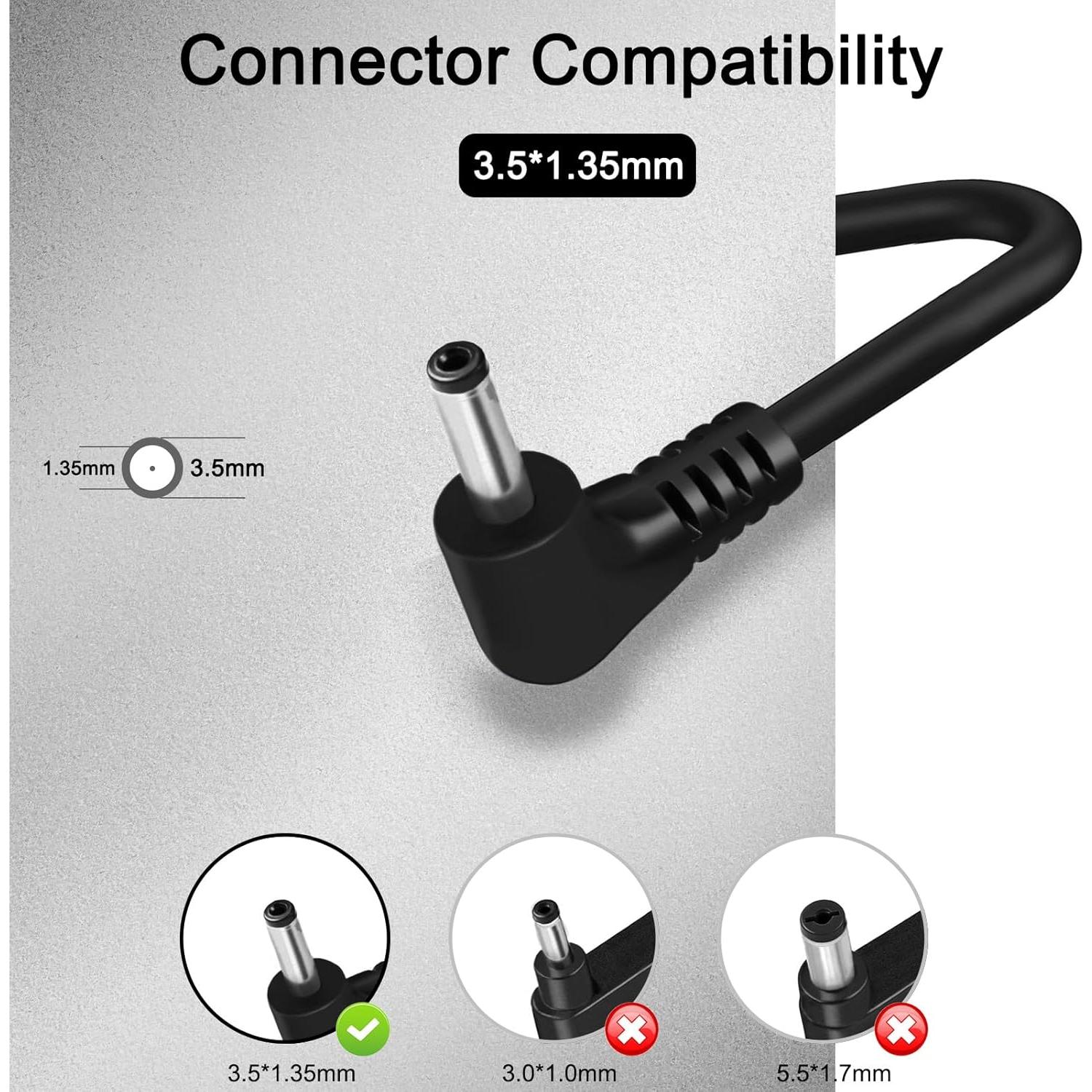 Cargador de Laptop 19V 65W DONGGUAN para Gateway y CHUWI