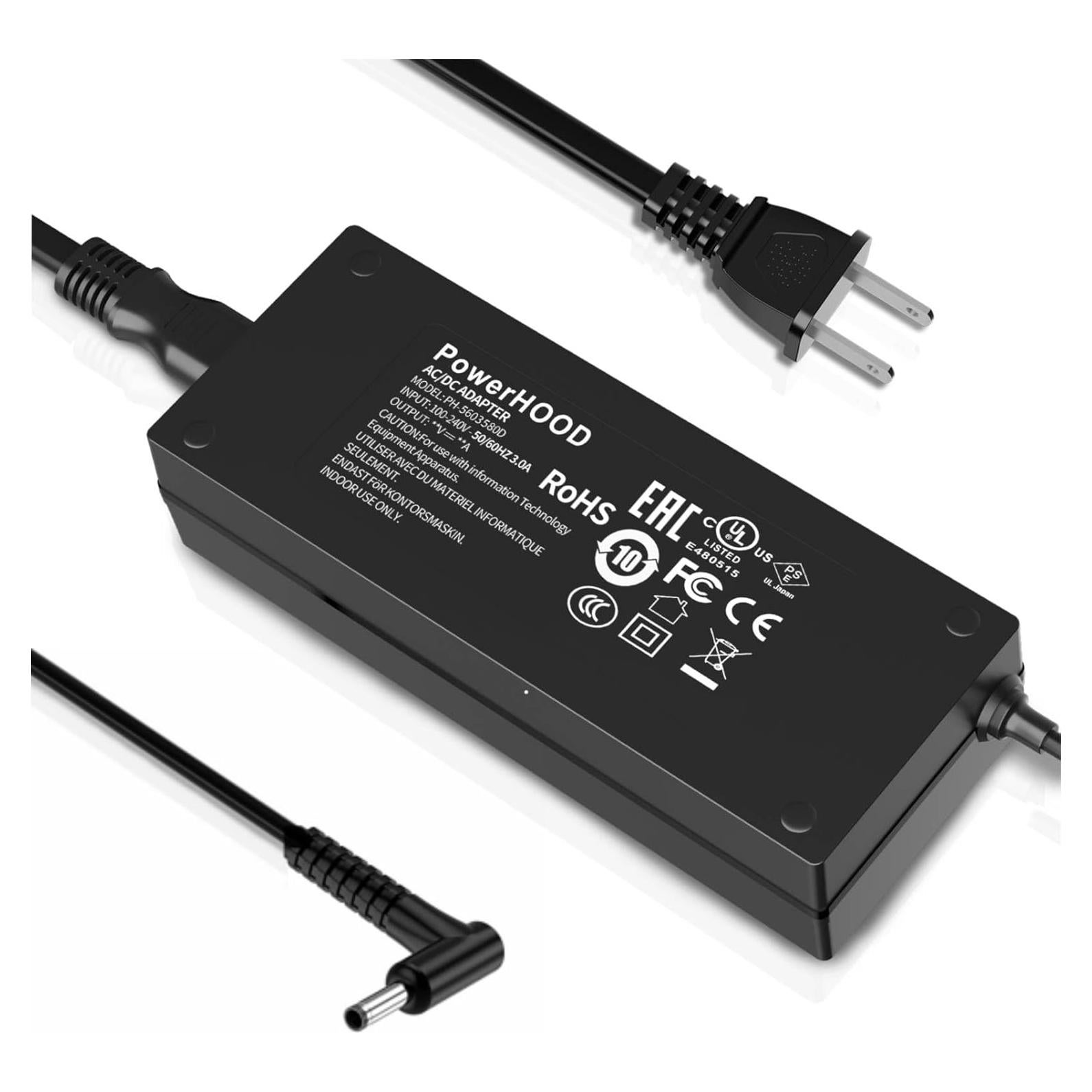 Adaptador AC/DC 19V PowerHOOD para Chuwi CWI530 y CWI528