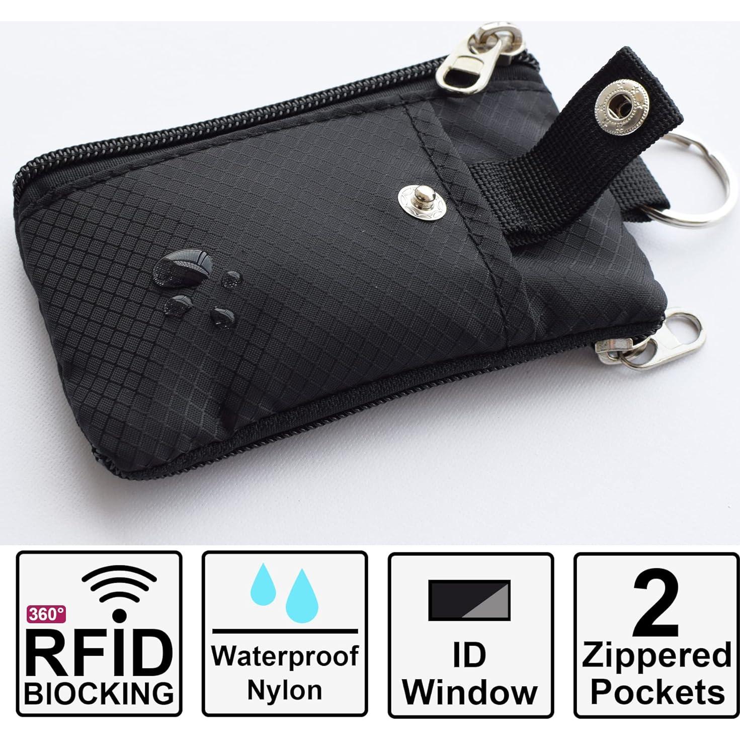 Billetera Minimalista CHENSPRX con Bloqueo RFID y Cremallera