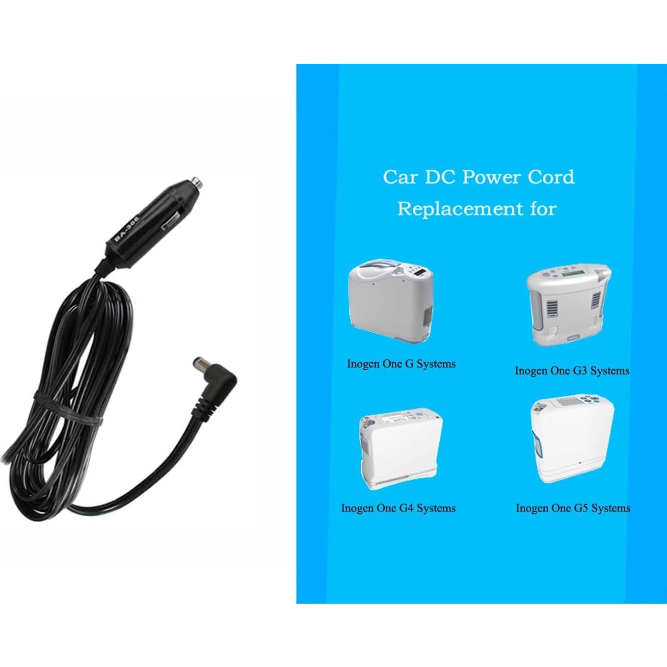 Adaptador de Coche 12V UpBright para Inogen One G3 G4 G5