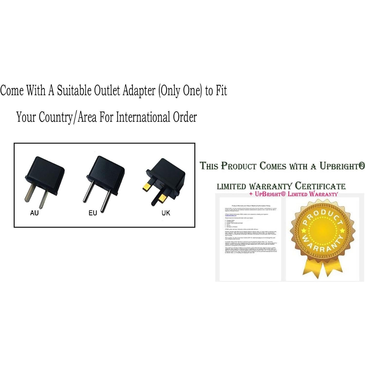 Adaptador de CA UpBright para Lavadora a Presión Subaru 3100 PSI