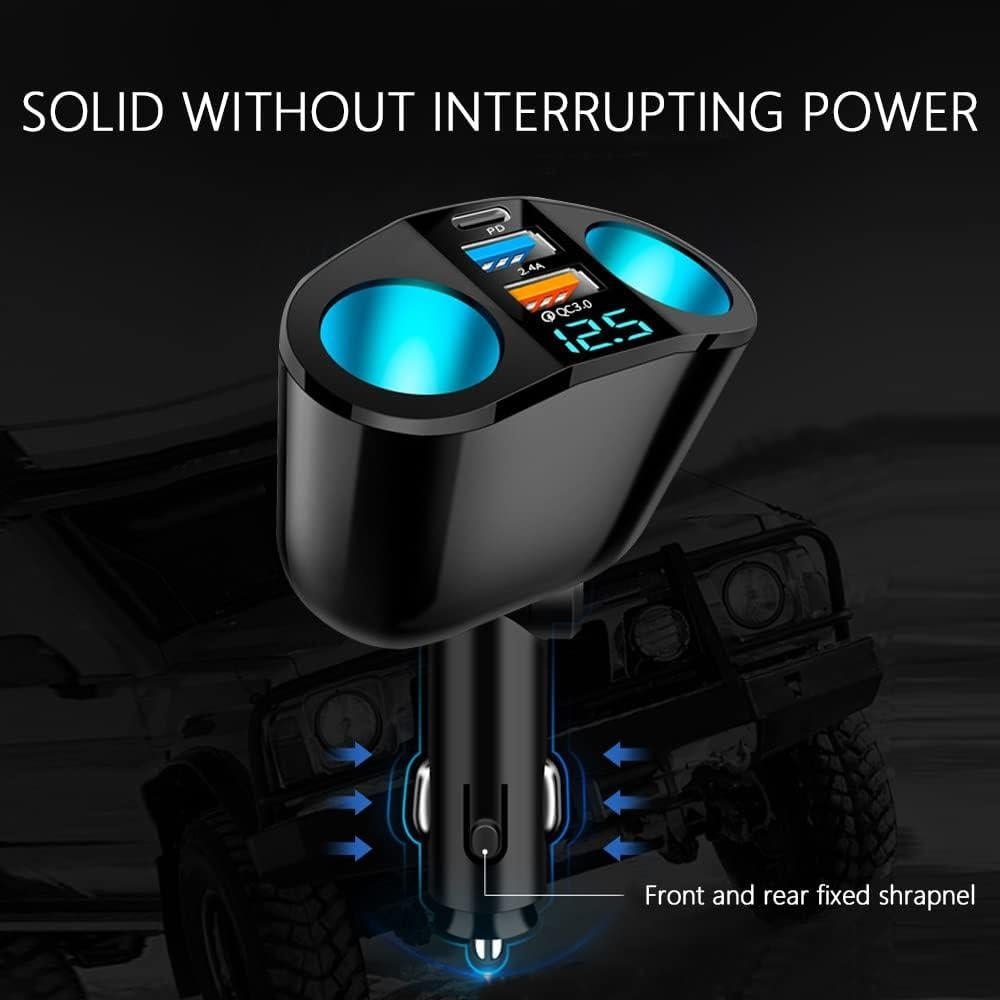 Divisor de Encendedor de Cigarrillos Aokdom 5 Puertos 120W