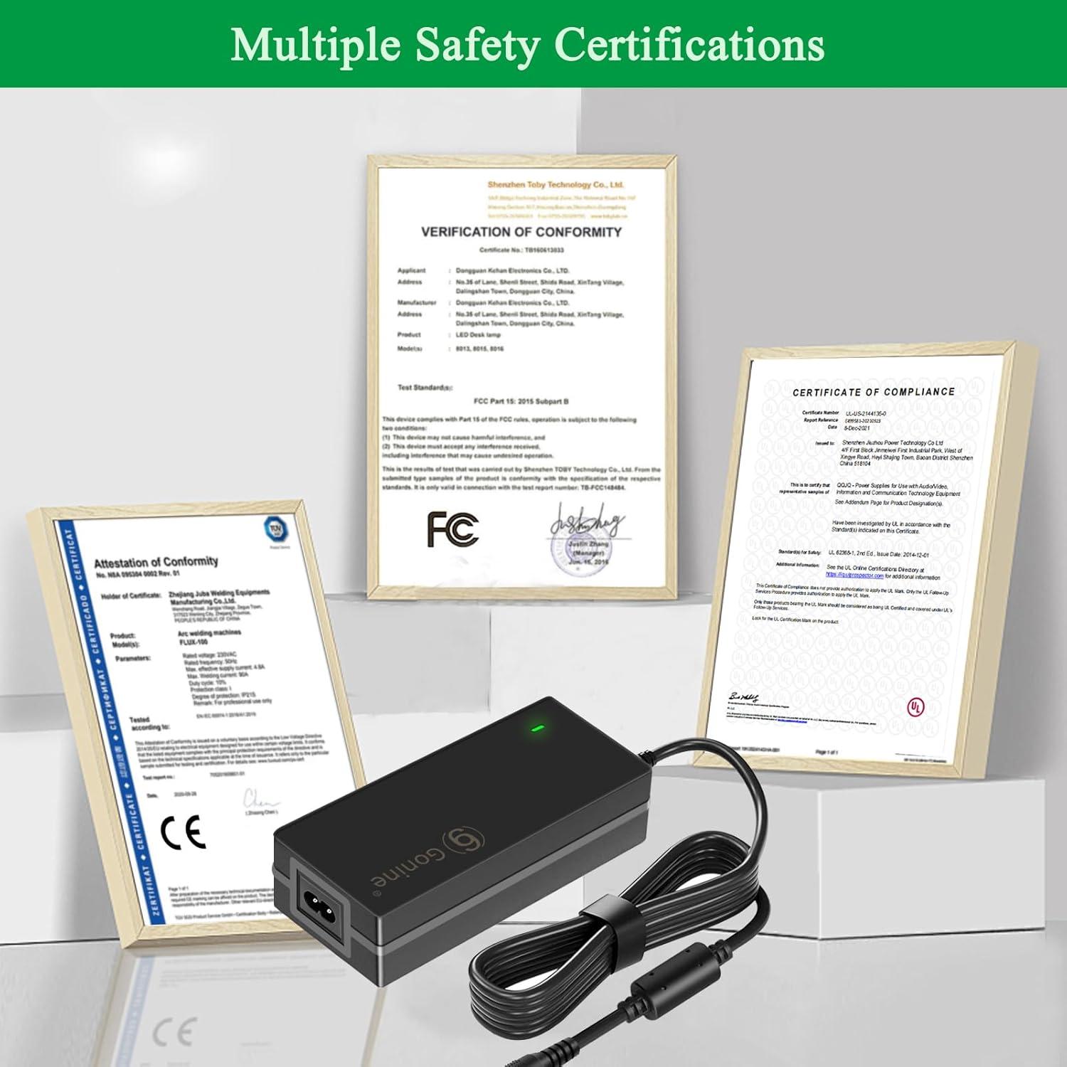 Adaptador de corriente 12V 5A fit-power para monitores AOC y Dell