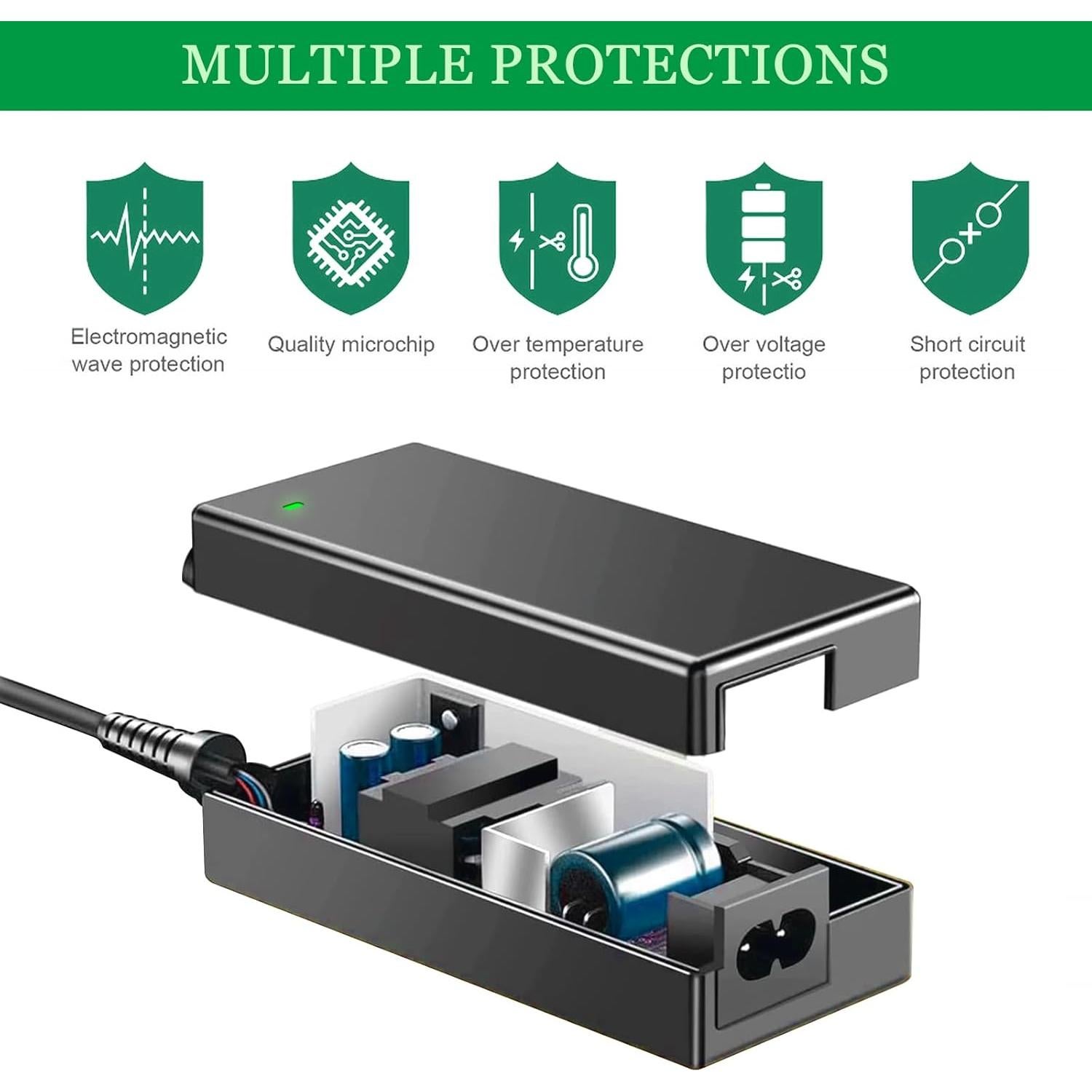 Adaptador de corriente 12V 5A fit-power para monitores AOC y Dell
