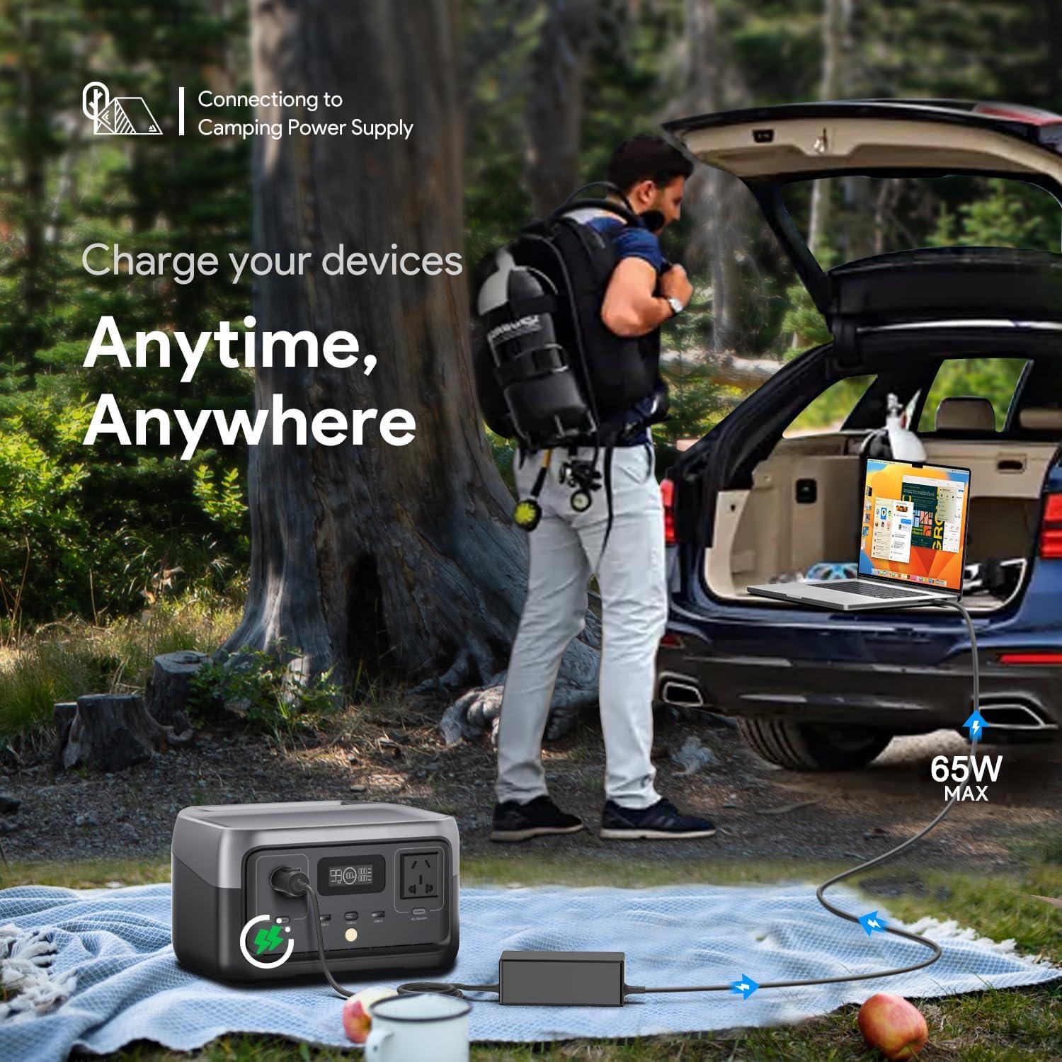 Cargador de Auto USB-C HKY 65W para Laptops Dell y Acer