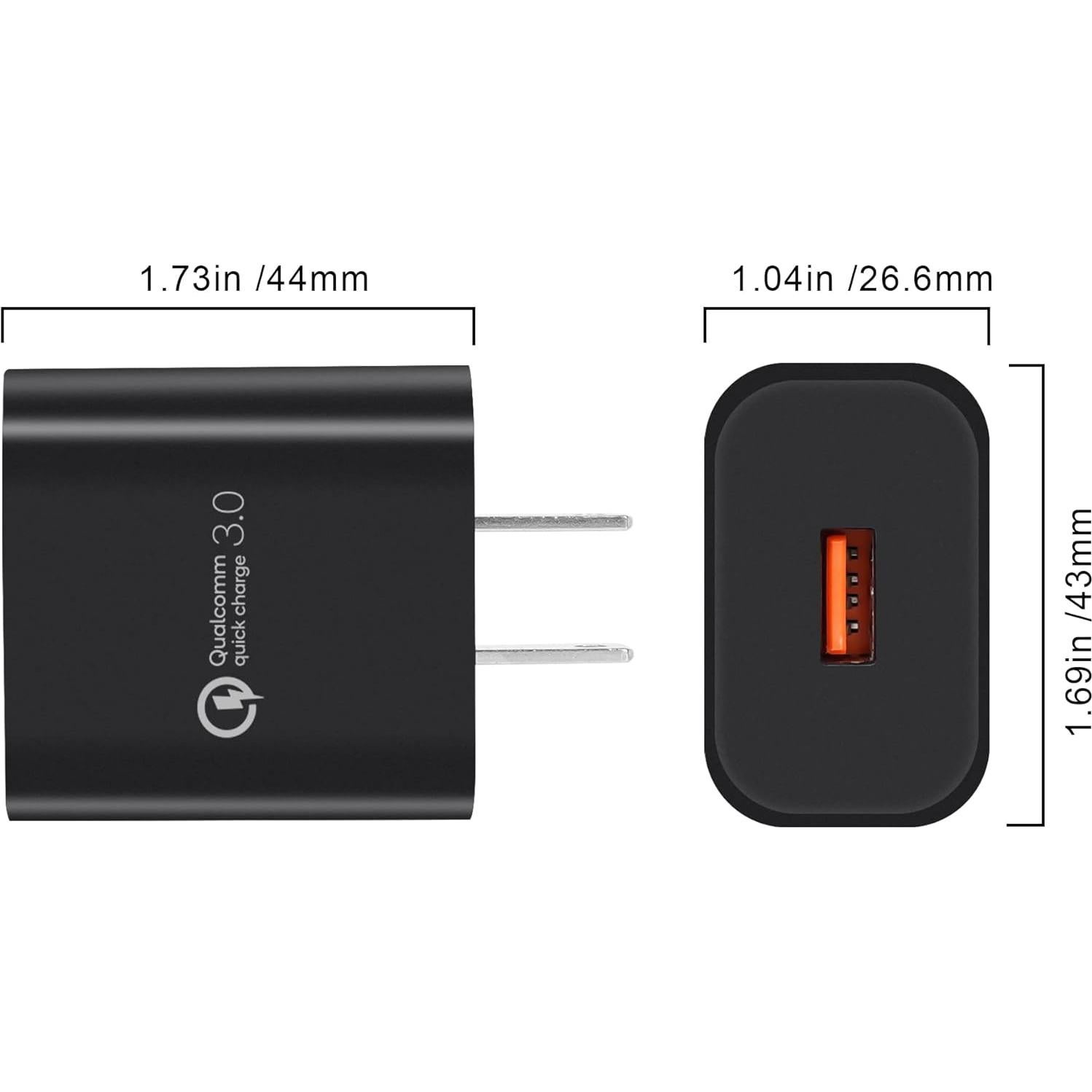 Cargador de Pared Rápido 18W Qualcomm Quick Charge 3.0