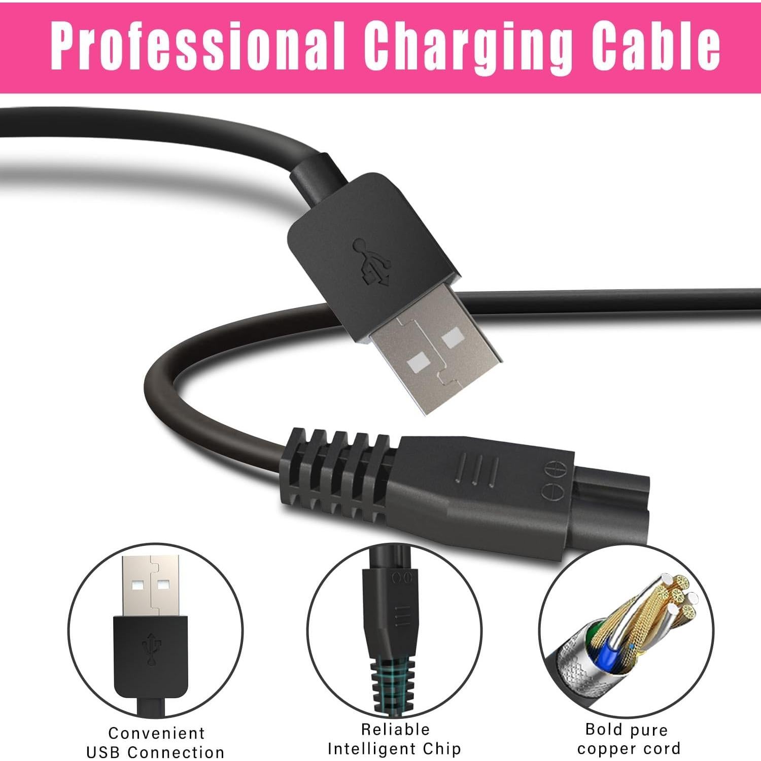 Cargador Universal USB Pinkind para Cortadoras de Cabello