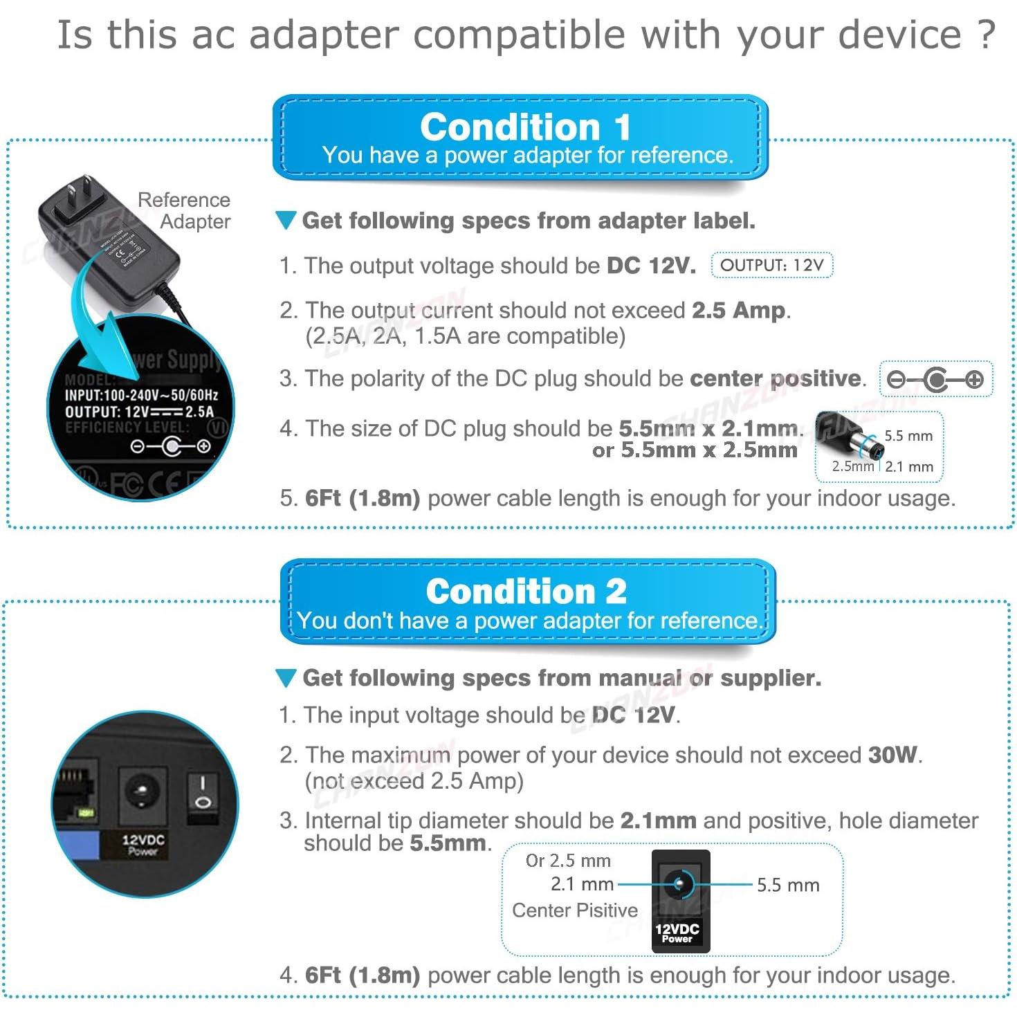Adaptador de Corriente 12V 3A CHANZON PSU Regulada