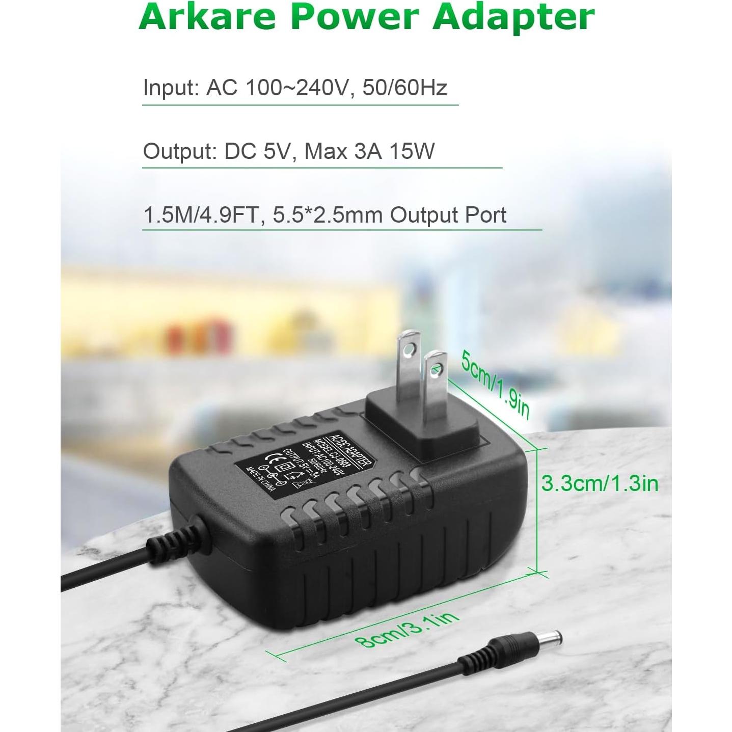 Adaptador de Alimentación AC/DC 5V 3A 15W con 8 Puntas