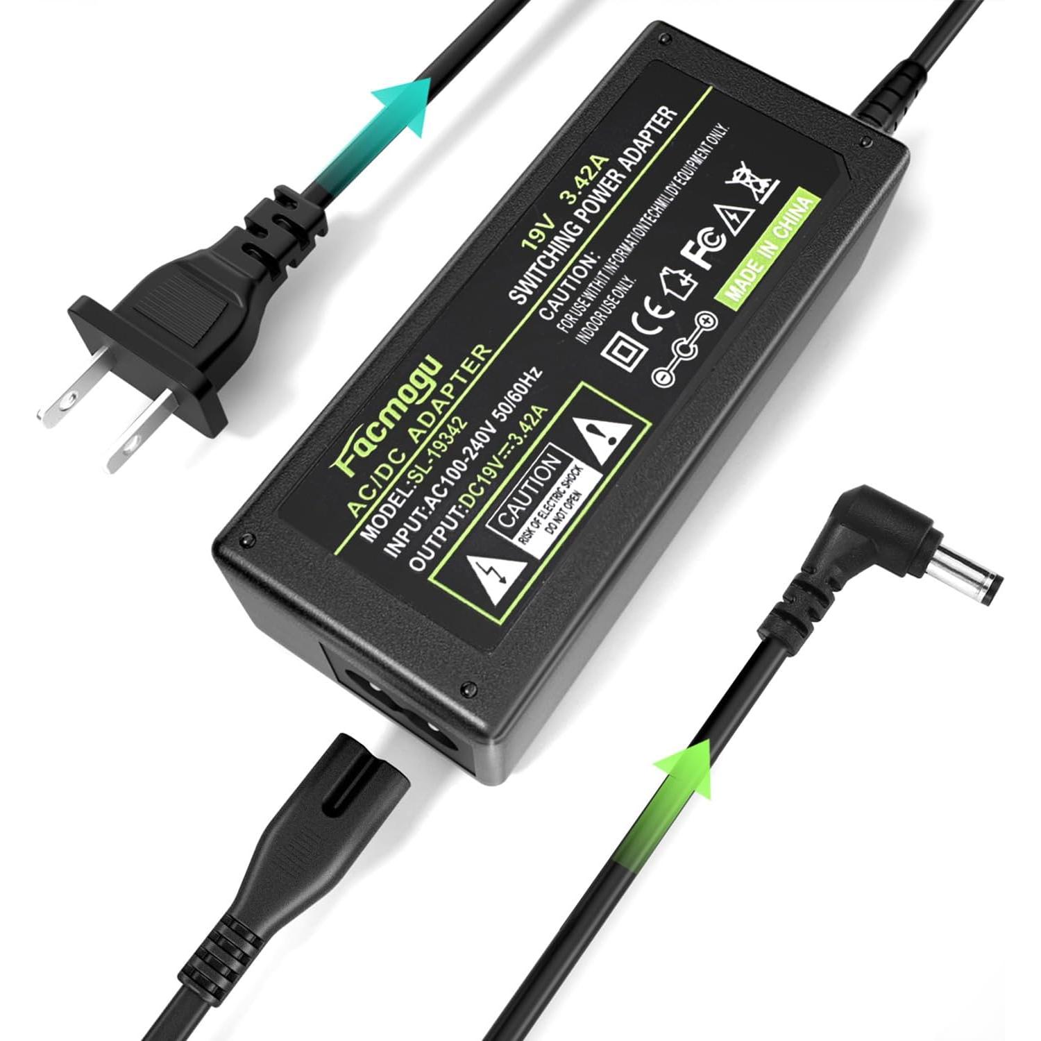 Fuente de Alimentación Mo-gu 19V 3.42A 65W Adaptador AC a DC