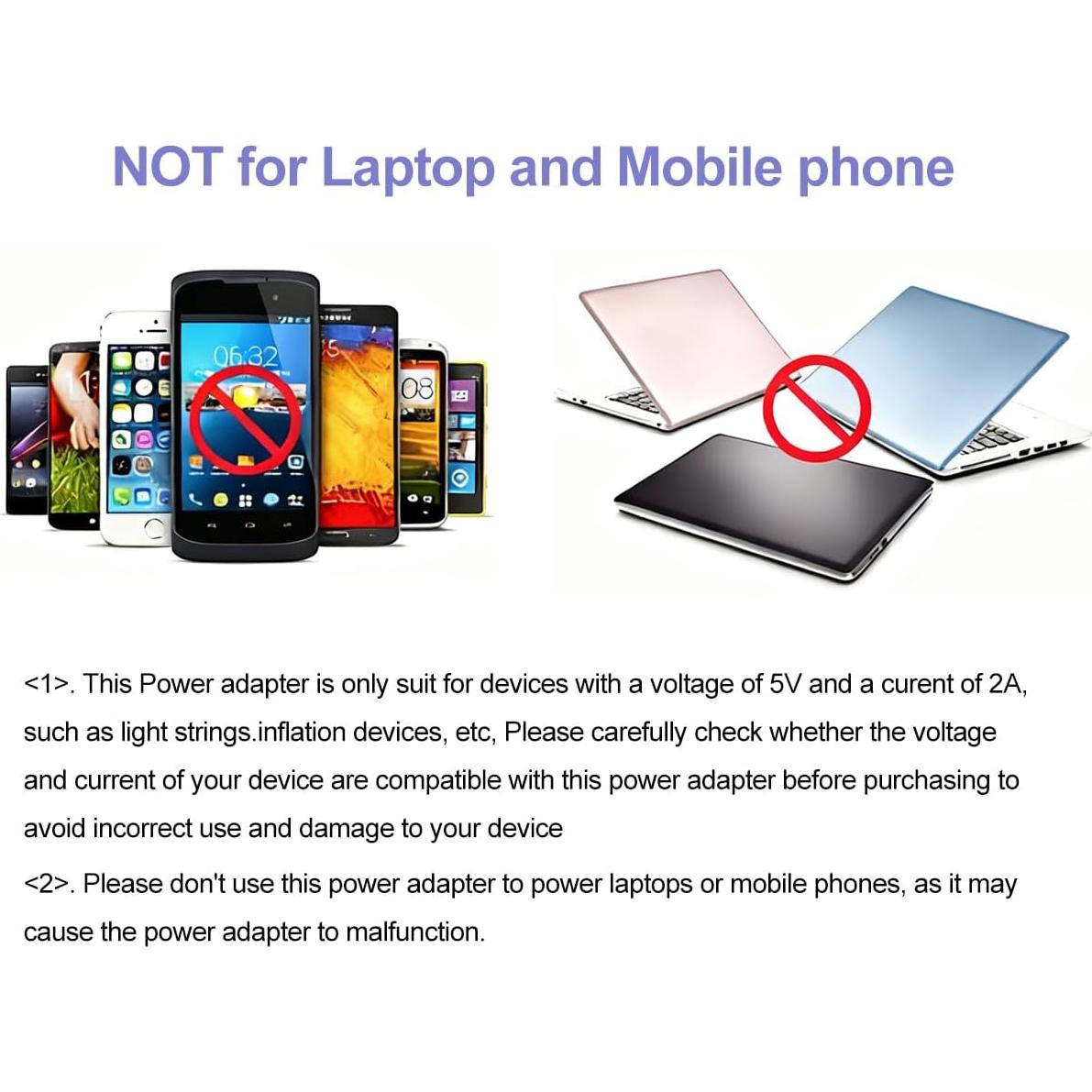 Adaptador de corriente 5V 2A iCreatin con 8 puntas DC