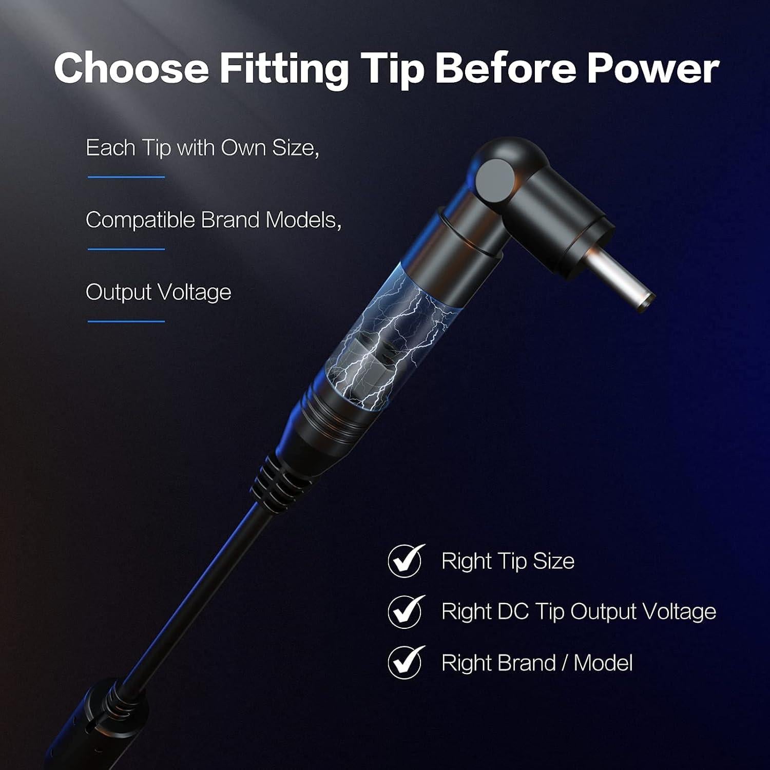 Cargador Universal para Laptop Outtag 65W 45W AC 18-20V